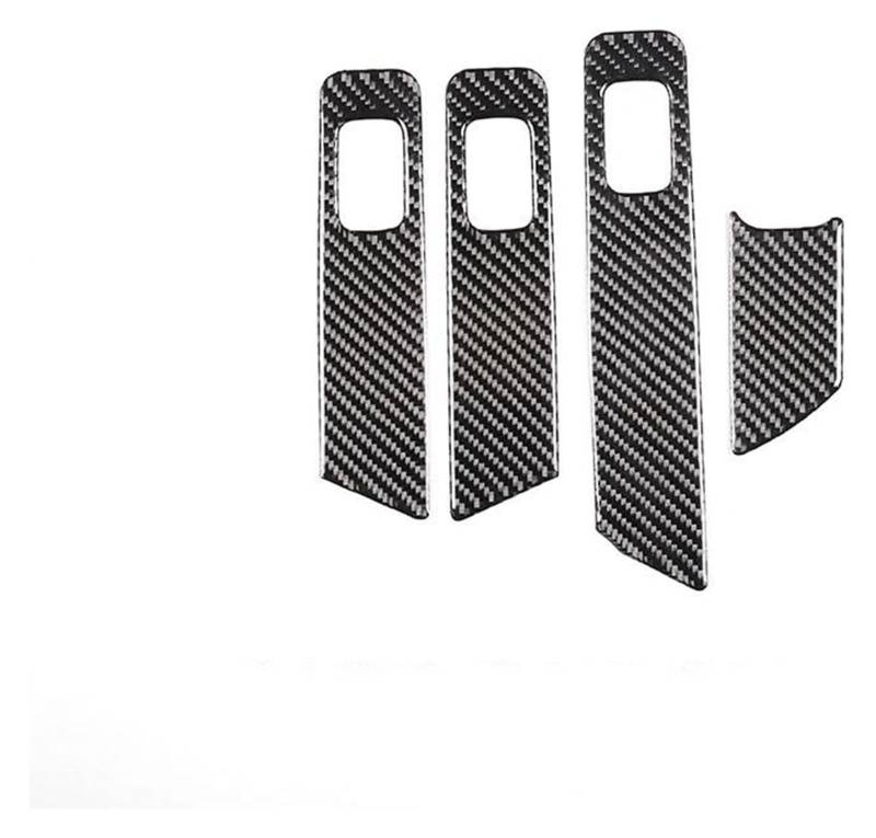 Auto Fenster Schalter Für Mercedes Für B&enz C Klasse W206 2022 2023 Carbon Fiber Fenster Control Panel Glas Lift Schalter Abdeckung Dekoration Trim(Rhd) von KTGVTPBHBW