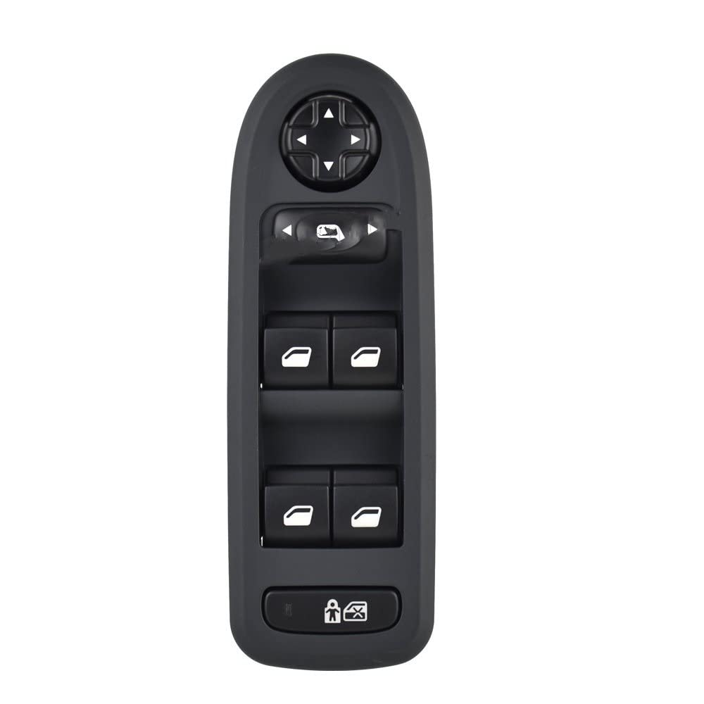 Auto Fenster Schalter Für P&eugeot 308 508 2007-2013 Hauptschalter Für Elektrische Fensterheber 96666933ZD 98054508ZD 98053439 30170396(Schwarz) von KTGVTPBHBW