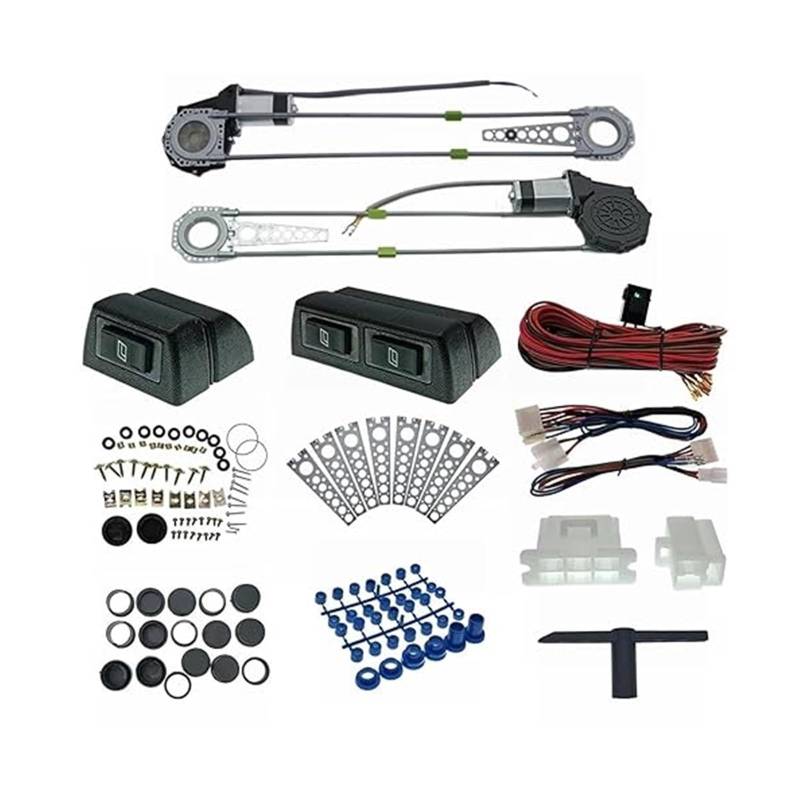 Fensterheber Mechanismus Teil Für Beispiel Für Mazda 2-Türer-Auto Elektrischer Fensterheber-Regler Umbau Roll-Up-Schalter-Set LKW SUV Auto 12 V Universal von KTGVTPBHBW