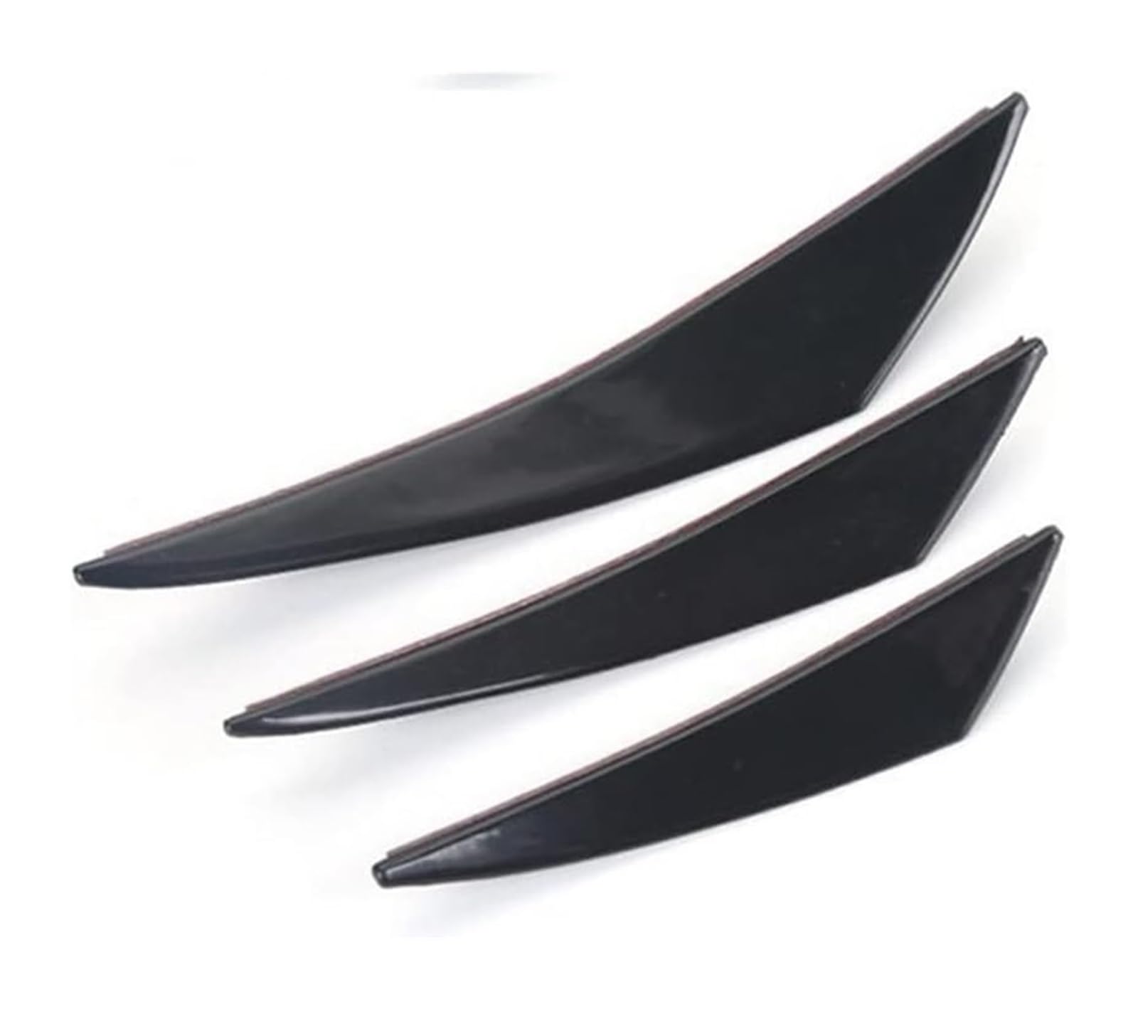 Heckscheibenspoiler 6PCS Universal Gummi Auto Vorderen Stoßfänger Lip Schutz Hinten Diffusor Auto Carbon Fiber Spoiler Splitter Flügel Guar(2) von KTGVTPBHBW