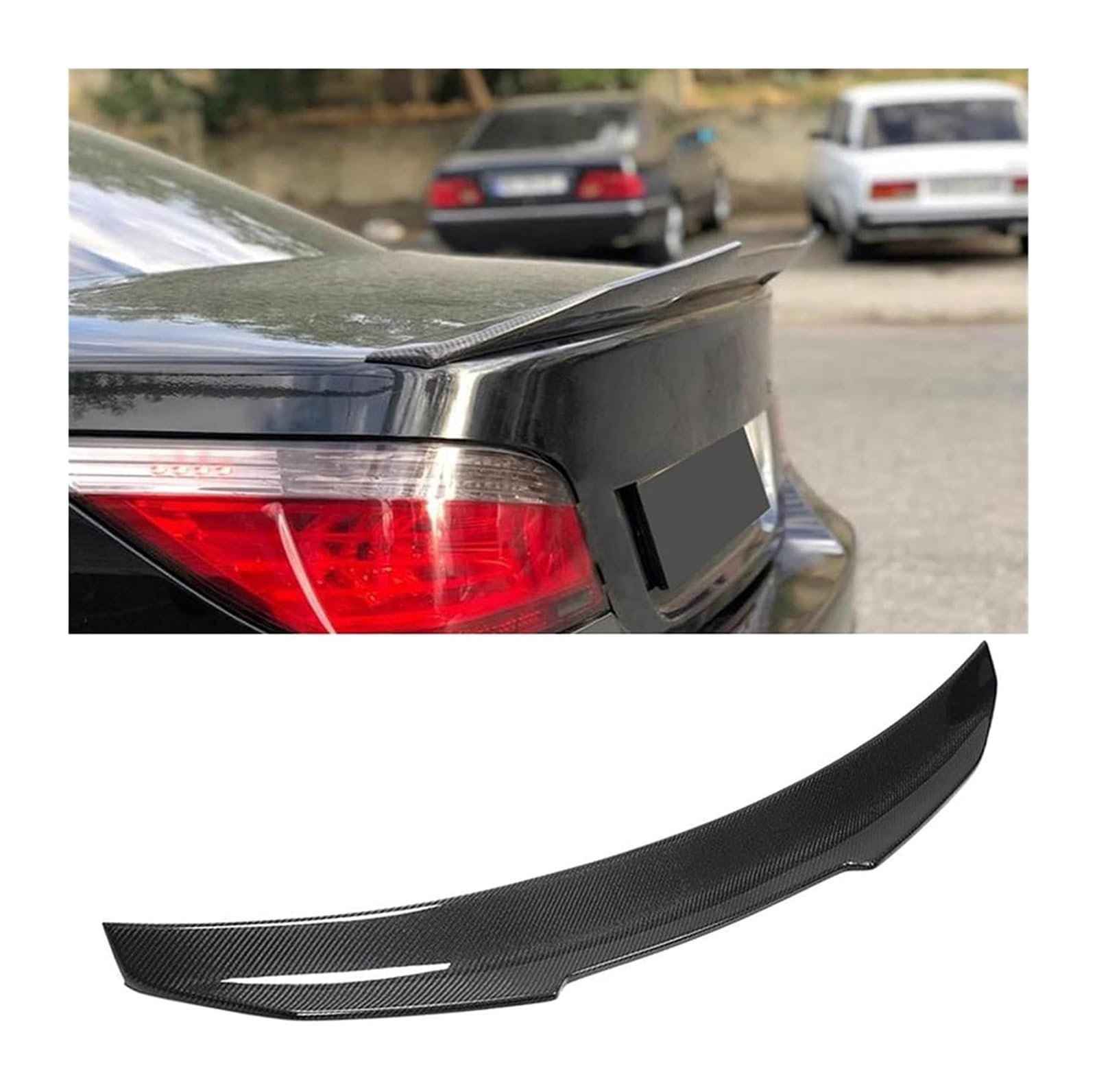 Heckscheibenspoiler Für A3 A4 A5 A6 C6 C7 2008–2019 Auto-Heckflügel-Zubehör Kohlefaser-Heckkofferraum-Boot-Lip-Spoiler(1) von KTGVTPBHBW