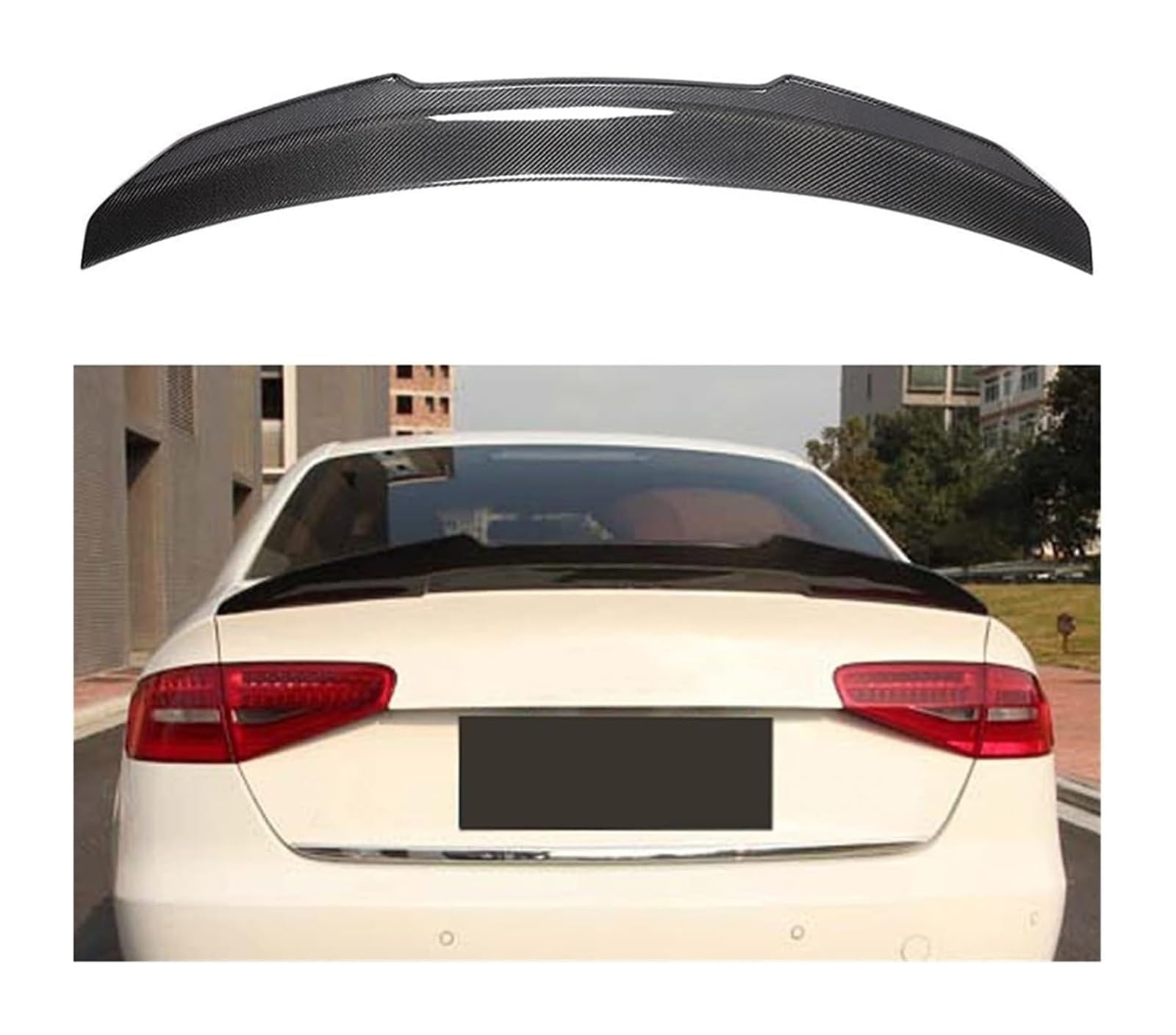 Heckscheibenspoiler Für A3 A4 A5 A6 C6 C7 2008–2019 Auto-Heckflügel-Zubehör Kohlefaser-Heckkofferraum-Boot-Lip-Spoiler(2) von KTGVTPBHBW
