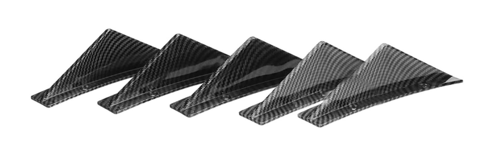 Heckscheibenspoiler Für A4 B8 8k 4 Stück Auto Heckstoßstange Lip Diffusor Haifischflossen Spoiler Kohlefaser Auto Heckspoiler Heckspoiler(Carbon Look-5pcs) von KTGVTPBHBW