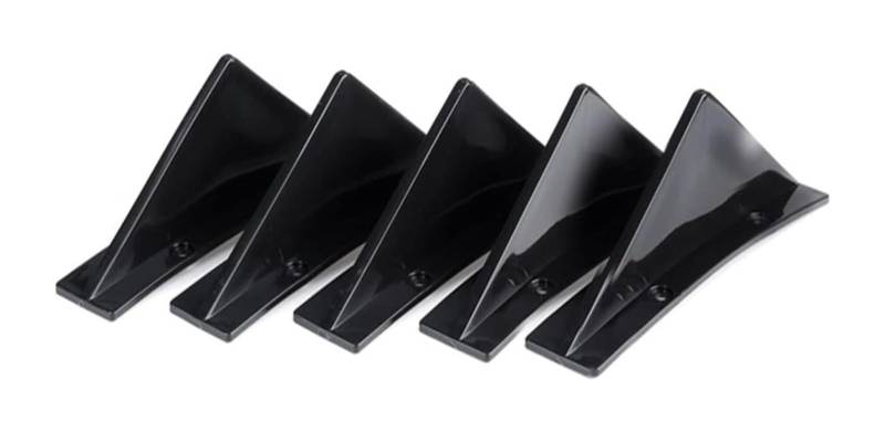Heckscheibenspoiler Für A4 B8 8k 4 Stück Auto Heckstoßstange Lip Diffusor Haifischflossen Spoiler Kohlefaser Auto Heckspoiler Heckspoiler(Glossy Black-5pcs) von KTGVTPBHBW