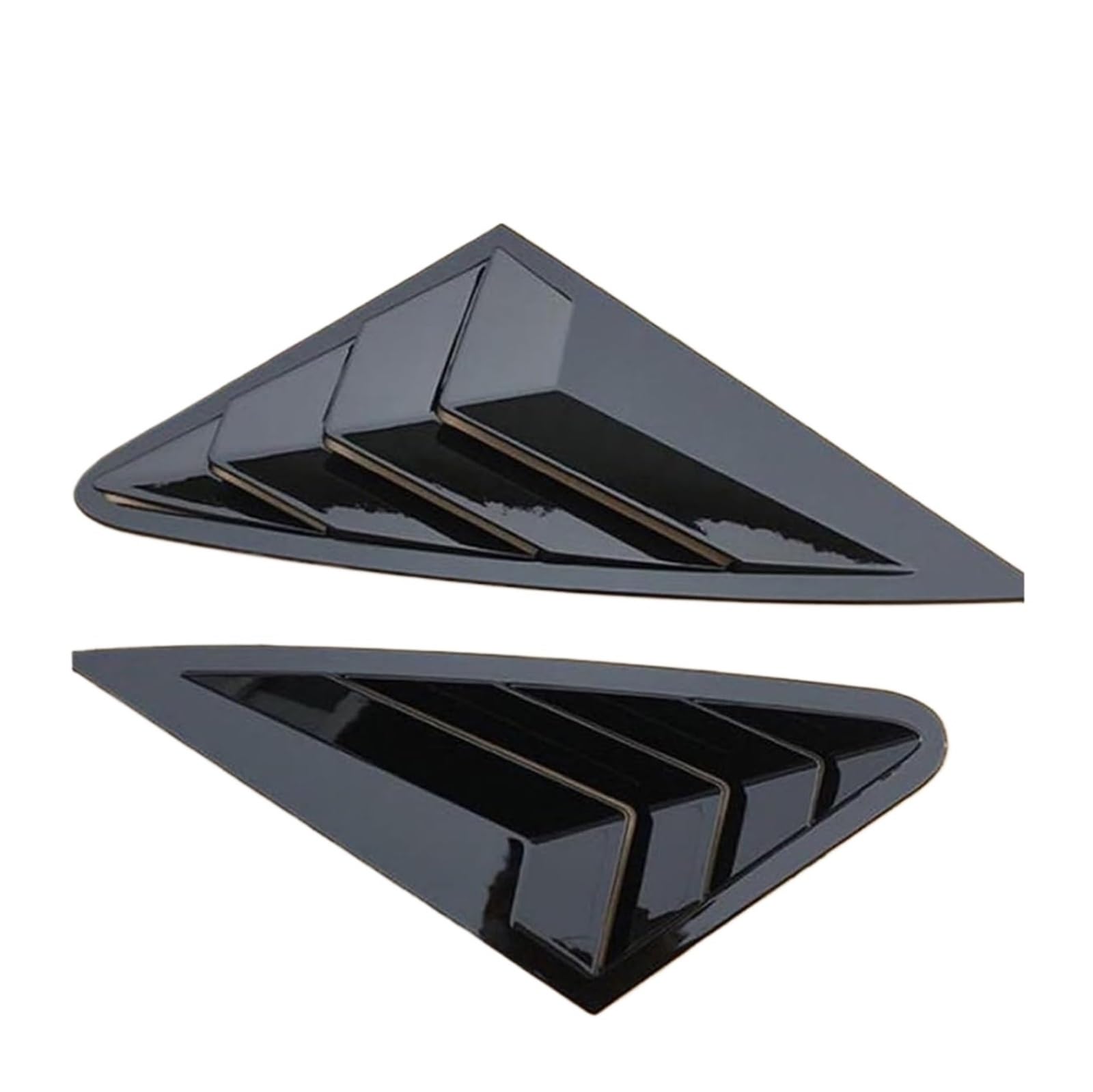 Heckscheibenspoiler Für A4 S4 Für S-line 4-Türer Limousine 2016 2017 2018 2019 Auto Hinten Seite Fenster Air Vent Intake Dekoration Zierleisten(Schwarz) von KTGVTPBHBW
