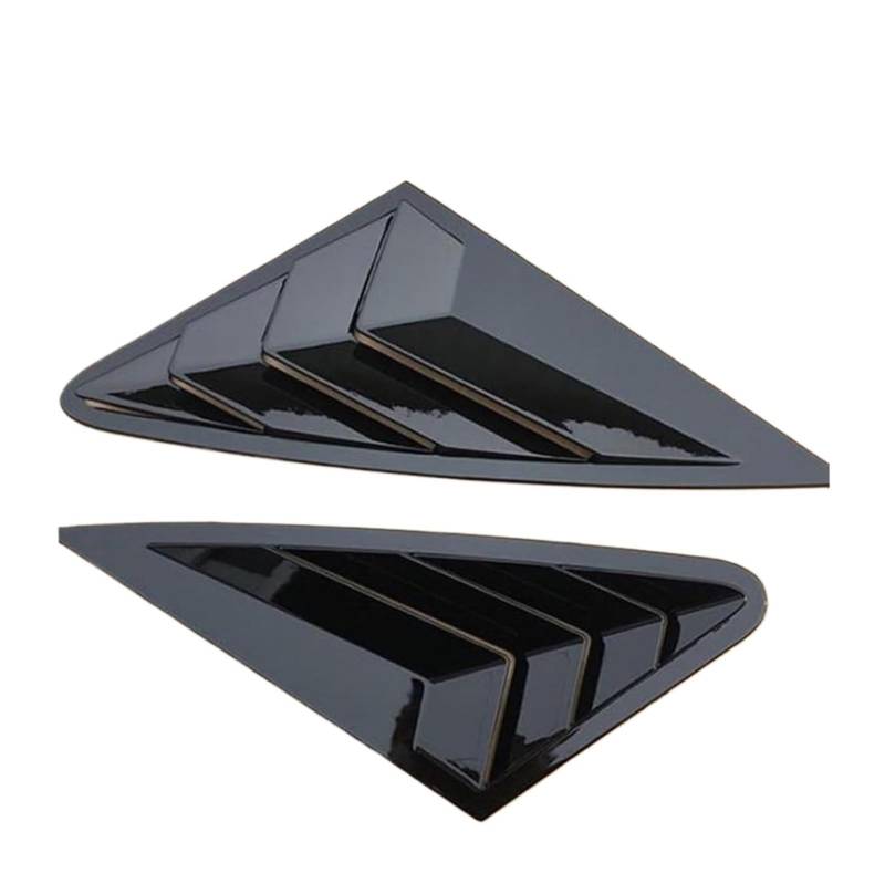 Heckscheibenspoiler Für A4 S4 Für S-line 4-Türer Limousine 2016 2017 2018 2019 Auto Hinten Seite Fenster Air Vent Intake Dekoration Zierleisten(Schwarz) von KTGVTPBHBW