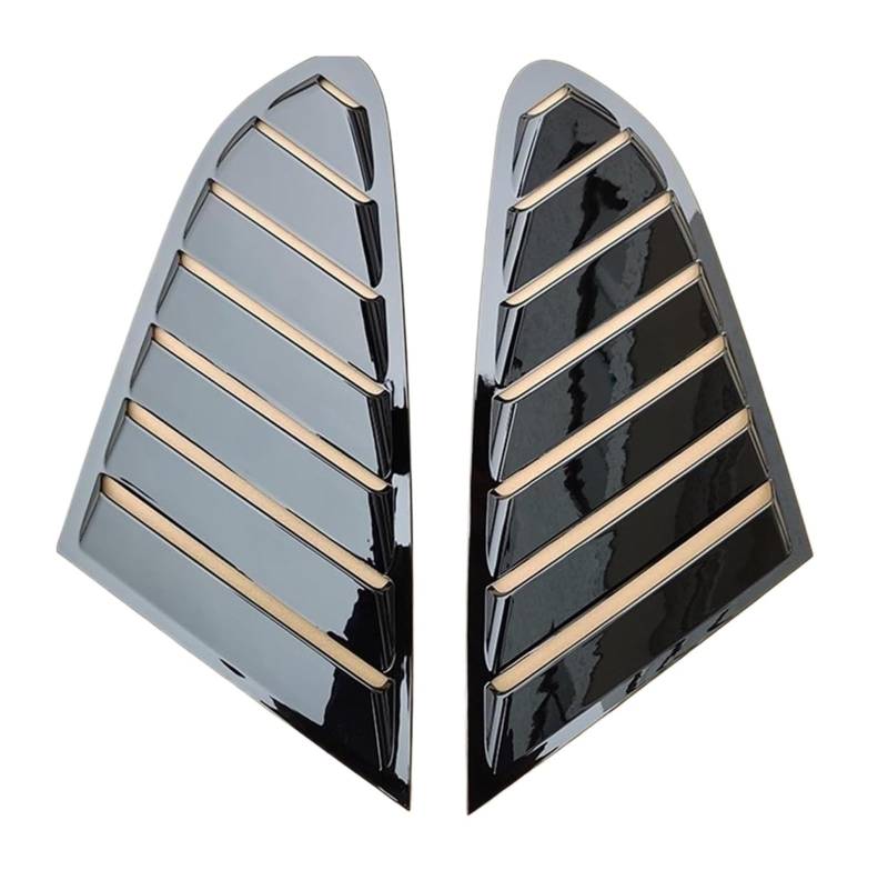 Heckscheibenspoiler Für A5 4-Türer Limousine 2008–2015 Auto-Seitenfenster Lüftungsschlitze Ansaug-Dekoration Zierleisten Autozubehör(Schwarz) von KTGVTPBHBW