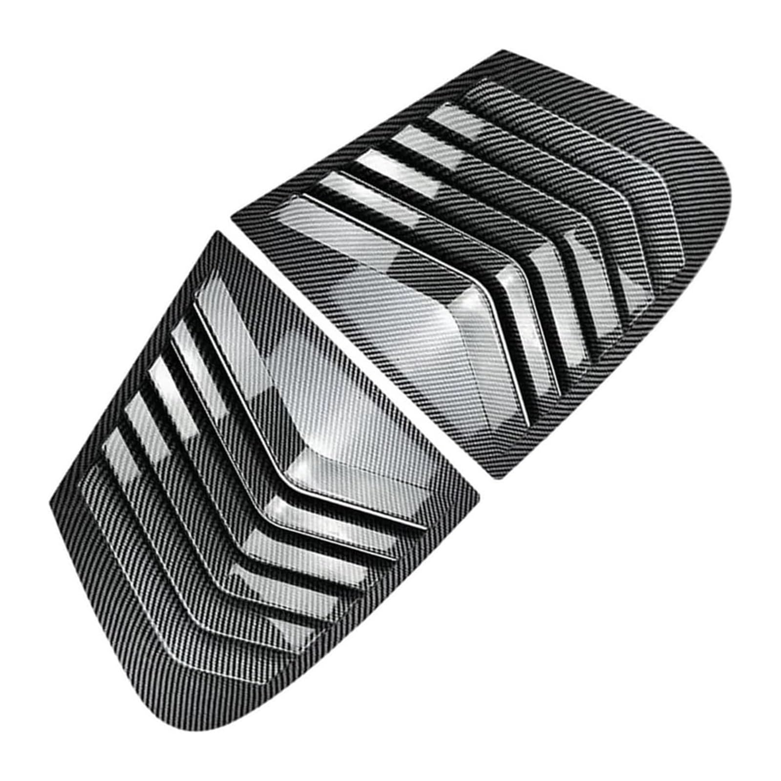 Heckscheibenspoiler Für B&MW F20 Schrägheck 118i 120i 2011–2019 Dreieck Lamellen-Luftsplitter Fenster-Sonnenschutz-Verkleidung Auto-Seitenfenster-Spoiler-Abdeckung(Carbon Look) von KTGVTPBHBW