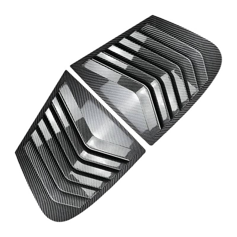 Heckscheibenspoiler Für B&MW F20 Schrägheck 118i 120i 2011–2019 Dreieck Lamellen-Luftsplitter Fenster-Sonnenschutz-Verkleidung Auto-Seitenfenster-Spoiler-Abdeckung(Carbon Look) von KTGVTPBHBW
