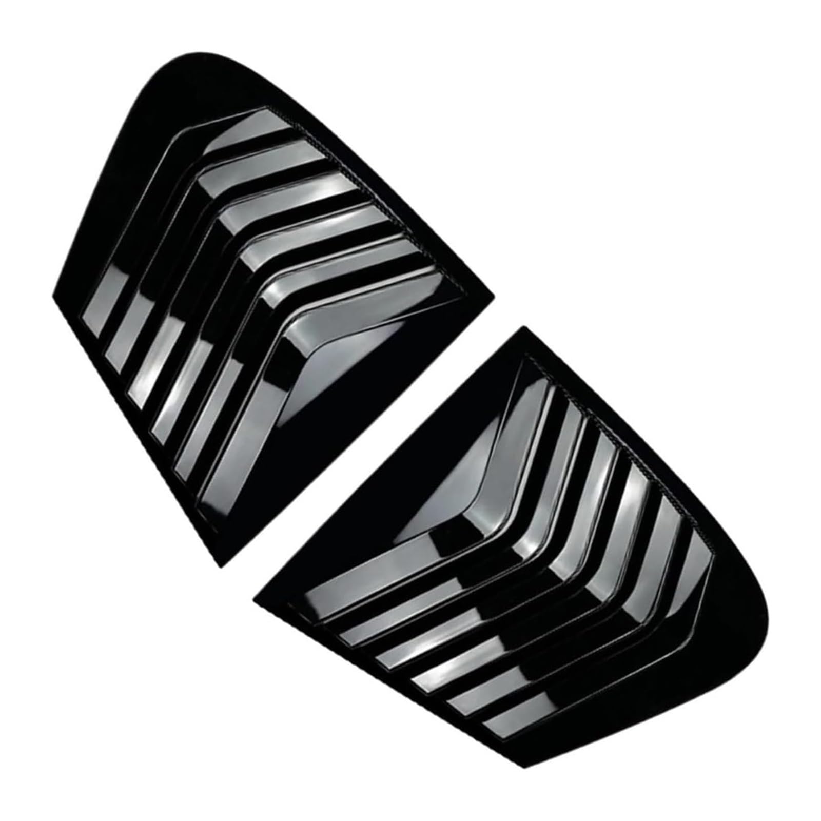 Heckscheibenspoiler Für B&MW F20 Schrägheck 118i 120i 2011–2019 Dreieck Lamellen-Luftsplitter Fenster-Sonnenschutz-Verkleidung Auto-Seitenfenster-Spoiler-Abdeckung(Schwarz) von KTGVTPBHBW
