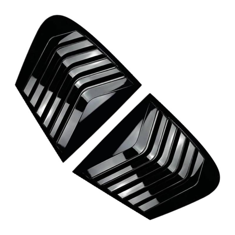 Heckscheibenspoiler Für B&MW F20 Schrägheck 118i 120i 2011–2019 Dreieck Lamellen-Luftsplitter Fenster-Sonnenschutz-Verkleidung Auto-Seitenfenster-Spoiler-Abdeckung(Schwarz) von KTGVTPBHBW