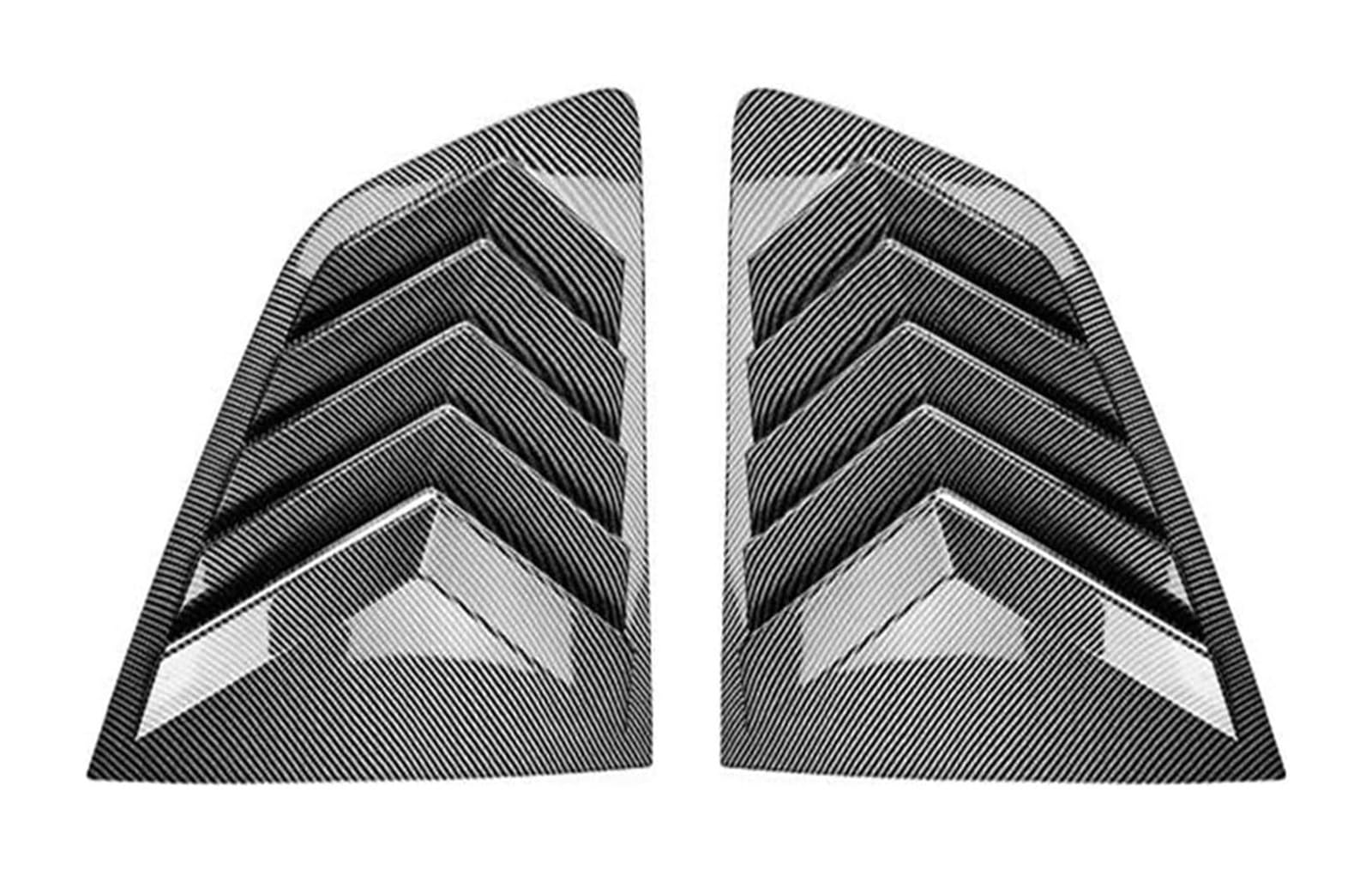 Heckscheibenspoiler Für B&MW X3 IX3 G01 2018+ Auto Heckspoiler Dreieck Lamellen Hai Kiemenförmige Heckscheibe Dekorative Fensterlüftung(Carbon Black) von KTGVTPBHBW
