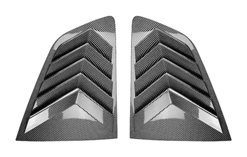 Heckscheibenspoiler Für B&MW X3 IX3 G01 2018+ Auto Heckspoiler Dreieck Lamellen Hai Kiemenförmige Heckscheibe Dekorative Fensterlüftung(Carbon Black) von KTGVTPBHBW