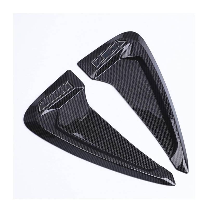 Heckscheibenspoiler Für B&MW X5 F30 E90 2 Teile/satz Auto Modifizierte Seite Spoiler Hai Kiemen Seite Fender Vent Dekoration 3D Aufkleber Auto Diffusor Spoiler(Carbon fiber) von KTGVTPBHBW