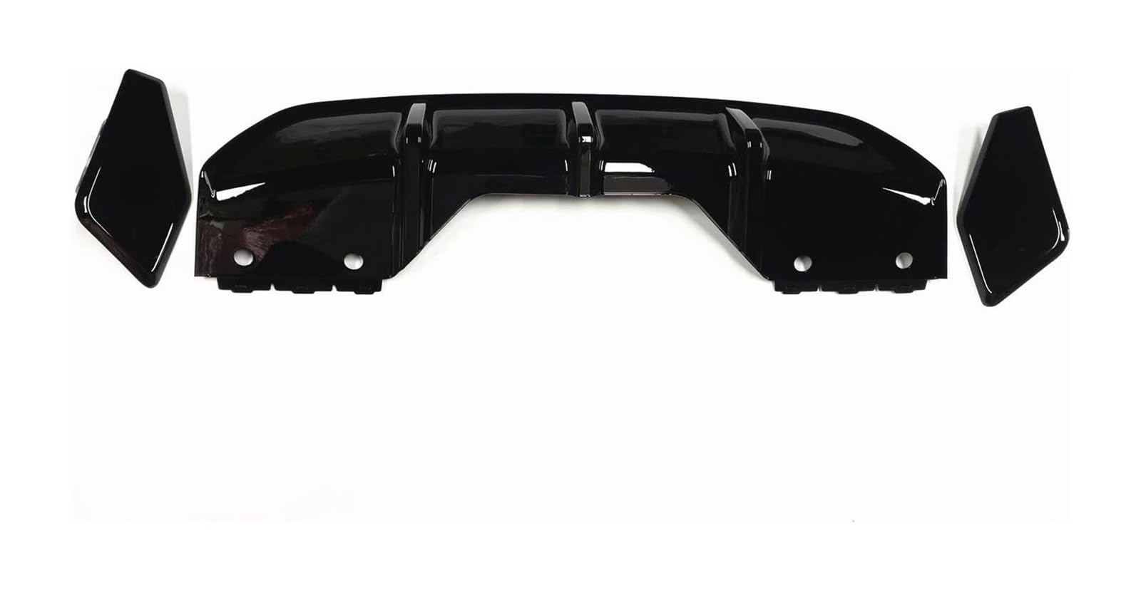 Heckscheibenspoiler Für B&MW X6 F16 2015-2018 Heckspoiler Auto Heckstoßstange Diffusor Lippenhalterung Auspuff Seitenform Splitter Abdeckung Zierleiste Spoilerplatte(Glassy Black) von KTGVTPBHBW