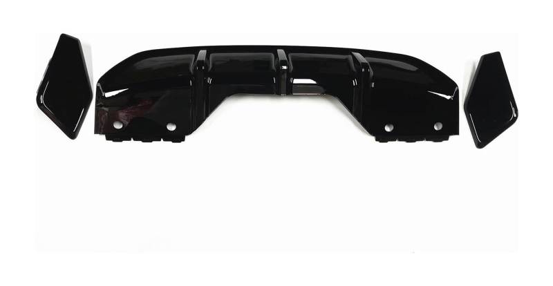 Heckscheibenspoiler Für B&MW X6 F16 2015-2018 Heckspoiler Auto Heckstoßstange Diffusor Lippenhalterung Auspuff Seitenform Splitter Abdeckung Zierleiste Spoilerplatte(Glassy Black) von KTGVTPBHBW