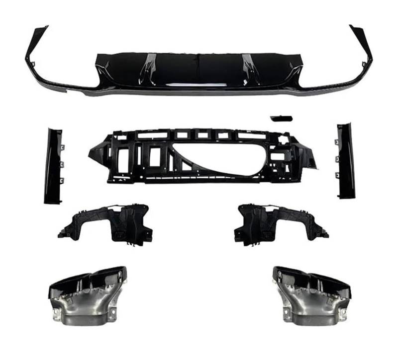 Heckscheibenspoiler Für B&enz E Klasse W213 E200 E260 E300 Für AMG Sport Limousine E63 2021-2023 Heckstoßstange Lippendiffusor Spoiler Body Kit Heckspoiler von KTGVTPBHBW