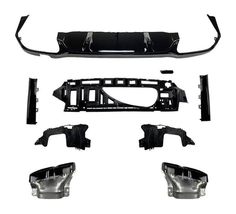 Heckscheibenspoiler Für B&enz E-Klasse W213 E200 E260 E300 Für AMG Sportlimousine Für E63 Look Style Heckstoßstange Lippendiffusor Spoiler Body Kit Ab 2021 von KTGVTPBHBW