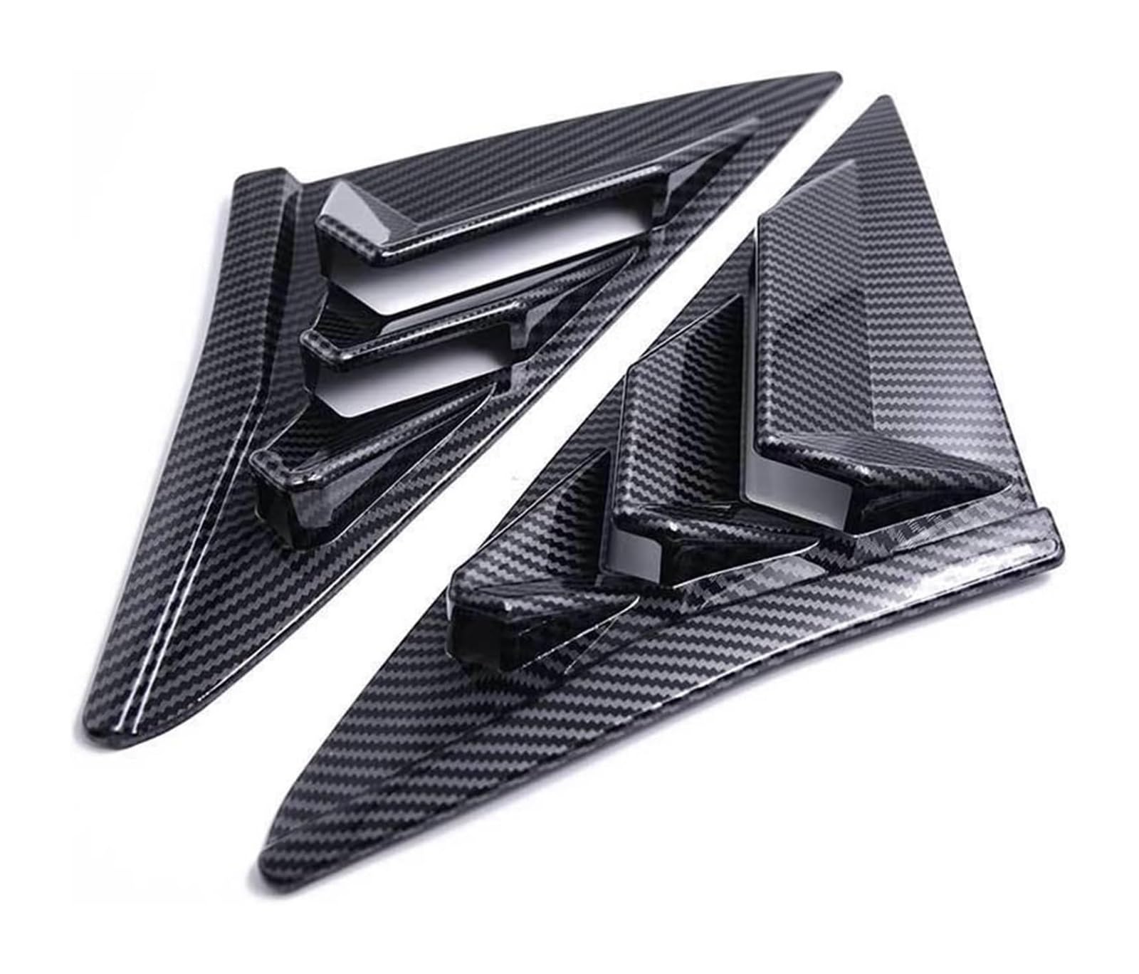 Heckscheibenspoiler Für Civic Für Typ R Fließheck 2020 2021 Auto Zubehör Auto Hinten Fenster Seite Vent Shutter Jalousie Trim Abdeckung(Carbon look) von KTGVTPBHBW