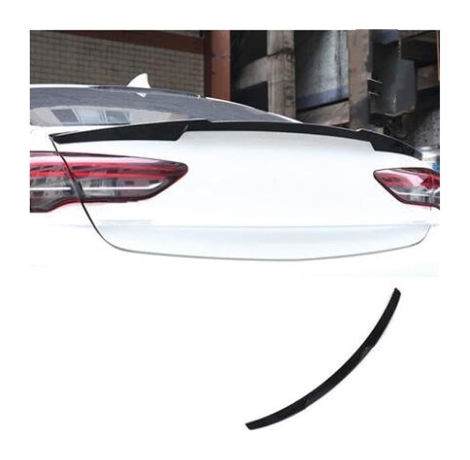 Heckscheibenspoiler Für Insignia Spoiler 2017-2019 Auto Hinten Dach Spoiler Hinten Flügel Körper Kit Auto Zubehör Auto Heckspoiler Schwanz Flügel(Carbon look) von KTGVTPBHBW