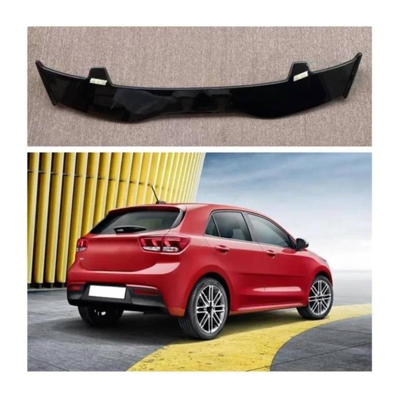 Heckscheibenspoiler Für KIA Für Rio LX IVT 2020 Carbon Look Dach Hinten Flügel Lip Spoiler Fließheck Universal Hinten Flügel Auto Heckspoiler(Unpainted) von KTGVTPBHBW