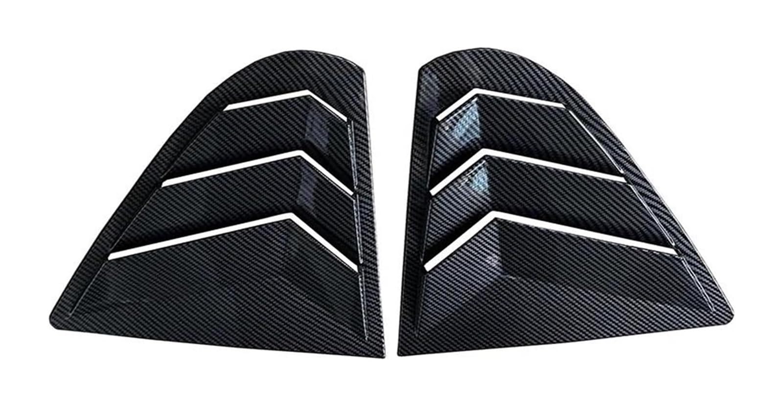 Heckscheibenspoiler Für M&ITSUBISHI Für Lancer EX X EVO 2008-2018 Auto Spoiler Hinten Stamm Spoiler 2PCS Hinten Fenster Shutter Jalousie Seite Vent Abdeckung Trim(Carbon Look) von KTGVTPBHBW