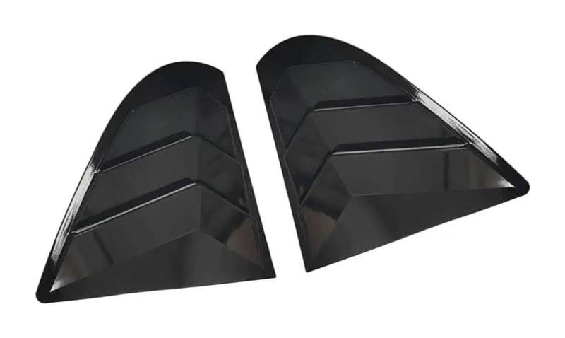 Heckscheibenspoiler Für M&ITSUBISHI Für Lancer EX X EVO 2008-2018 Auto Spoiler Hinten Stamm Spoiler 2PCS Hinten Fenster Shutter Jalousie Seite Vent Abdeckung Trim(Gloss Black) von KTGVTPBHBW