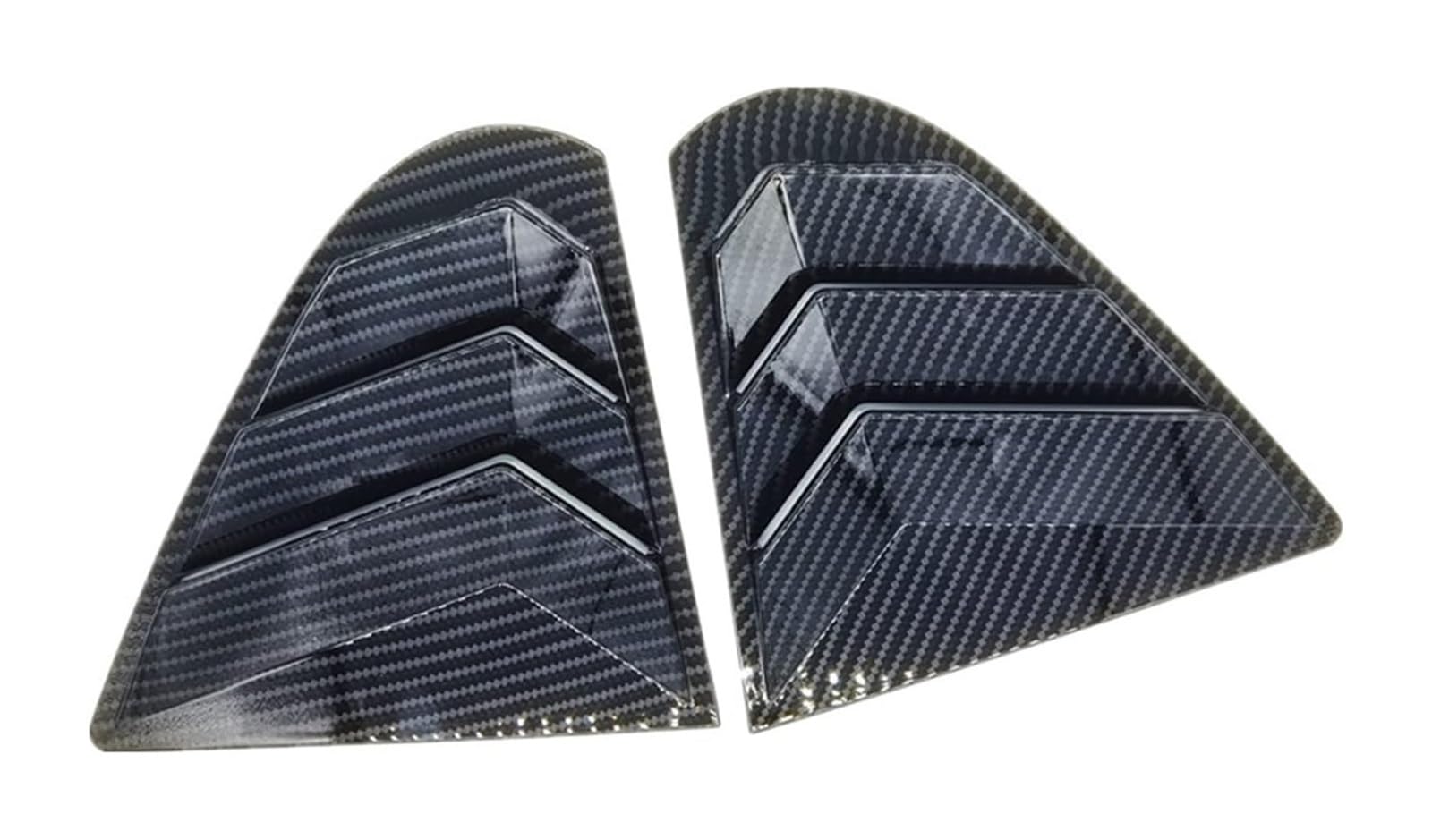 Heckscheibenspoiler Für M&ITSUBISHI Für Lancer EX X EVO 2008-2018 Hinten Fenster Seite Vent Shutter Jalousie Abdeckung Trim Auto Heckspoiler Schwanz Flügel(Carbon texture) von KTGVTPBHBW