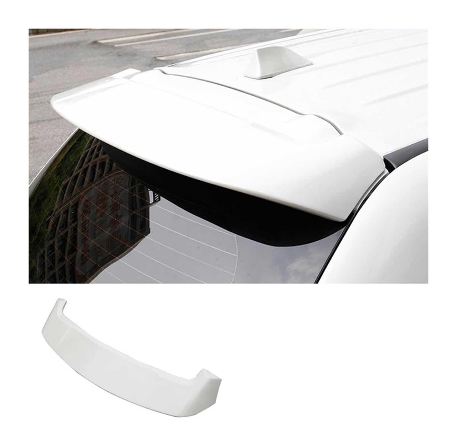 Heckscheibenspoiler Für M&ITSUBISHI Für Outlander 2013-2020 Auto Heckspoiler Schwanz Flügel Hinten Stamm Spoiler Auto Schwanz Flügel Dekoration Heckspoiler(Pearl white) von KTGVTPBHBW