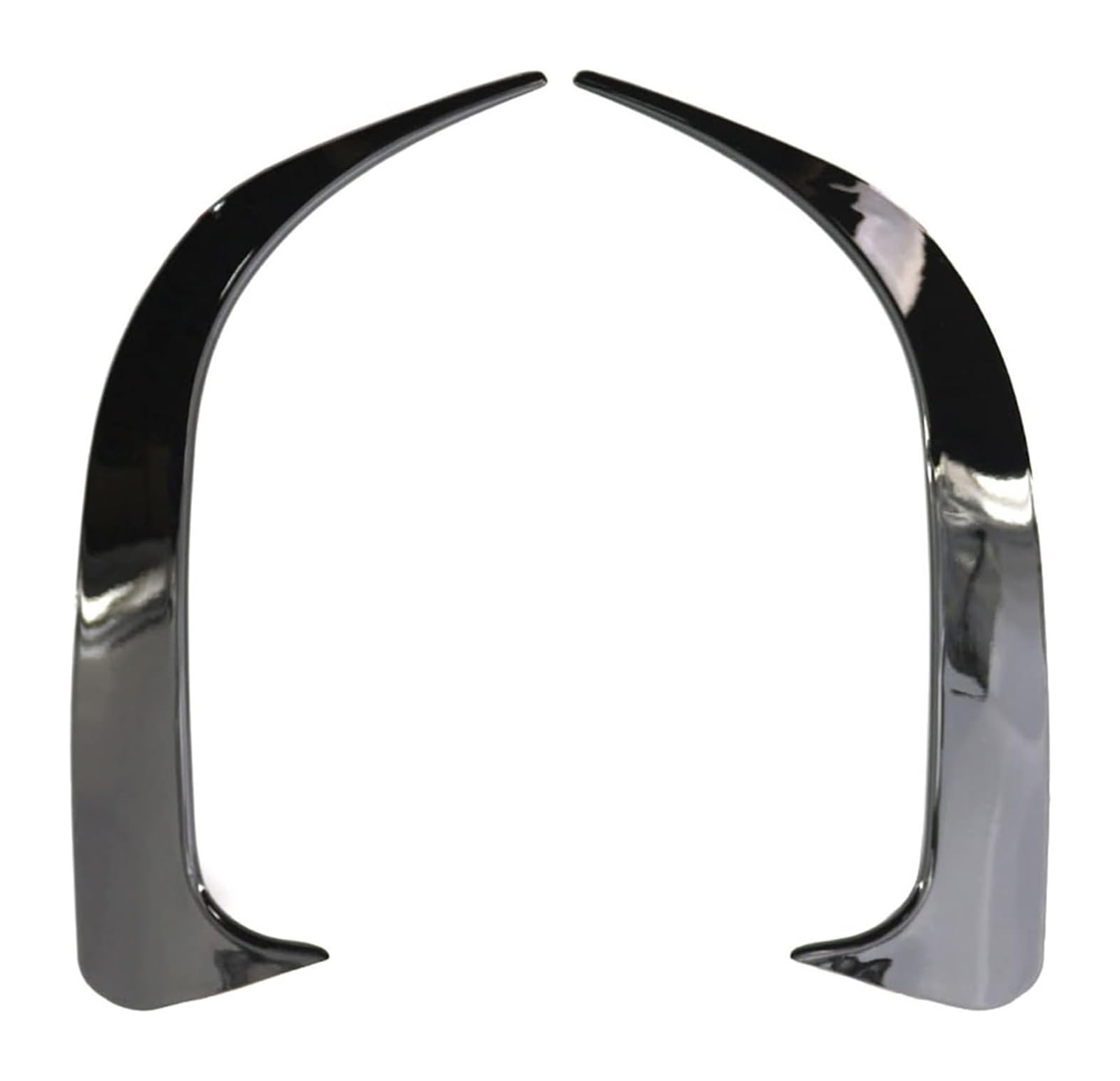 Heckscheibenspoiler Für M&ercedes Für B&enz W117 CLA 200 250 45 Für AMG 2014-2018 Heckstoßstange Spoiler Air Vent Cover Side Canard ABS(Schwarz) von KTGVTPBHBW