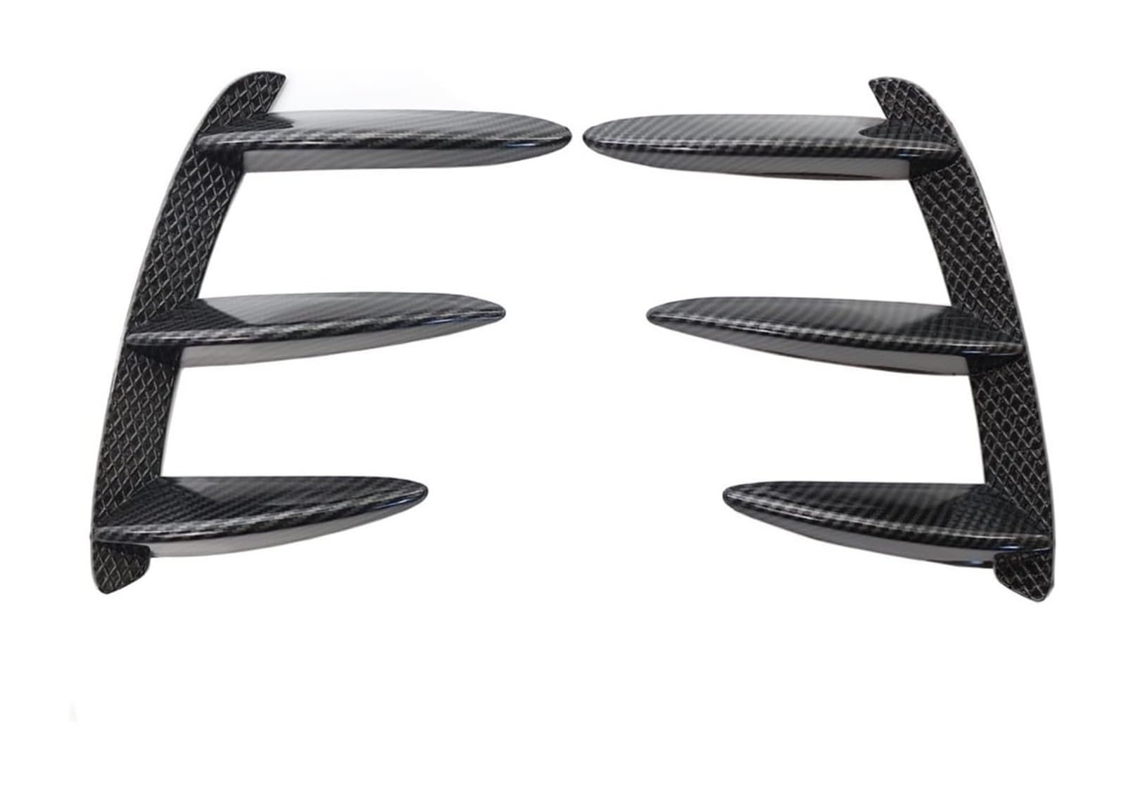 Heckscheibenspoiler Für M&ercedes Für B&enz W176 A200 A250 A260 A45 AMG 1 Paar Auto Schwarz Carbon Muster Heckstoßstange Splitter Spoiler Canard(2) von KTGVTPBHBW