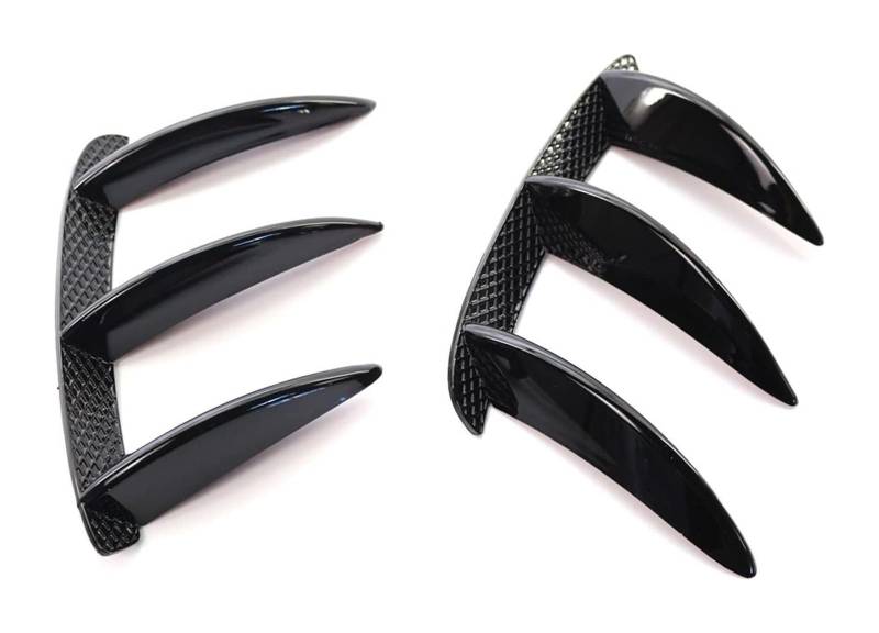 Heckscheibenspoiler Für M&ercedes Für B&enz W176 A200 A250 A260 A45 Für AMG Auto Schwarz Carbon Muster Heckstoßstange Splitter Spoiler Canard 1 Paar(1Pair Black) von KTGVTPBHBW