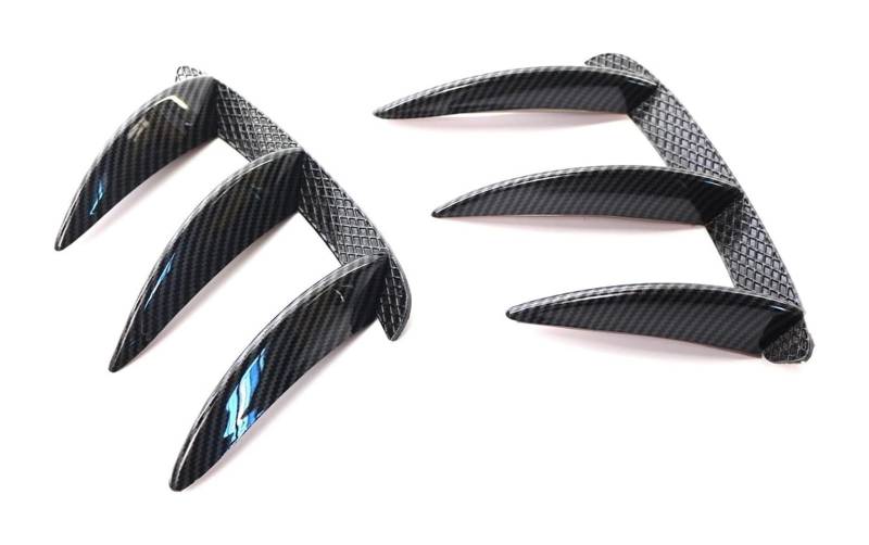 Heckscheibenspoiler Für M&ercedes Für B&enz W176 A200 A250 A260 A45 Für AMG Auto Schwarz Carbon Muster Heckstoßstange Splitter Spoiler Canard 1 Paar(1Pair Carbon Pattern) von KTGVTPBHBW