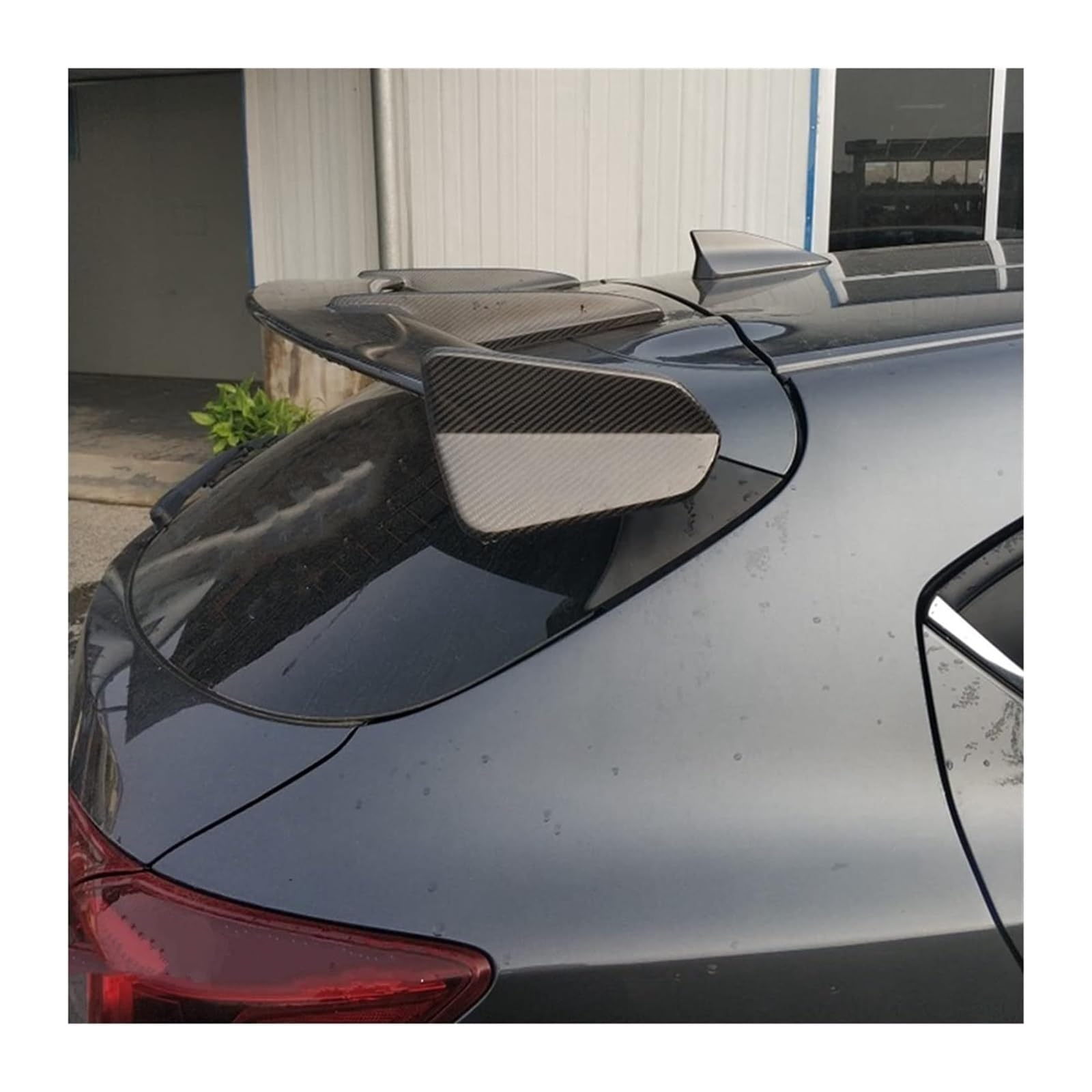 Heckscheibenspoiler Für Mazda 3 Für CX-3 Für Axela 2014-2017 Carbon Faser Fließheck Hinten Dach Spoiler Hinten Stamm Schwanz Flügel Dekoration(FRP) von KTGVTPBHBW