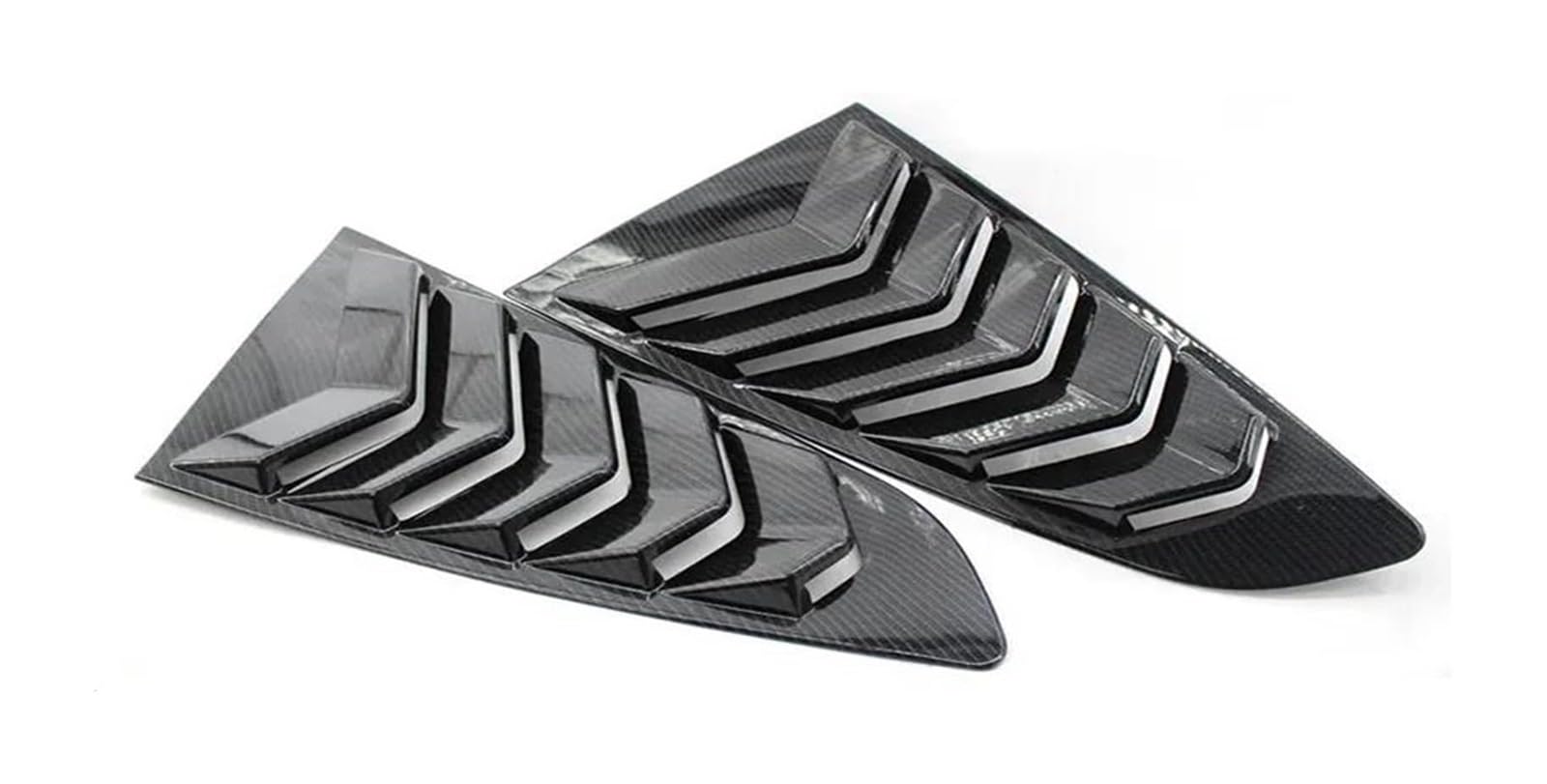 Heckscheibenspoiler Für Mustang 2015-2020 Auto Hinten Jalousie Fenster Seite Shutter Abdeckung Trim Aufkleber Vent Scoop Auto Spoiler Hinten Stamm Spoiler(Carbon Look) von KTGVTPBHBW