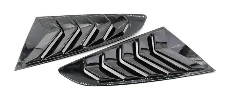 Heckscheibenspoiler Für Mustang 2015-2020 Auto Hinten Jalousie Fenster Seite Shutter Abdeckung Trim Aufkleber Vent Scoop Auto Spoiler Hinten Stamm Spoiler(Gloss Black) von KTGVTPBHBW
