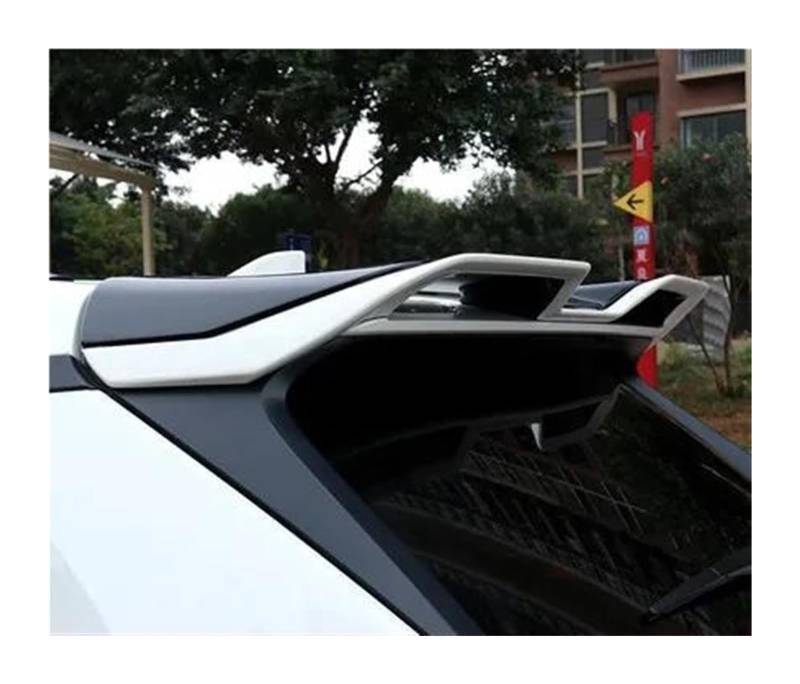 Heckscheibenspoiler Für RAV4 Für RAV 4 2019 2020 Unlackiert Außen Heckspoiler Schwanz Trunk Boot Flügel Dekoration Auto Spoiler Hinten Stamm Spoiler(White Black) von KTGVTPBHBW