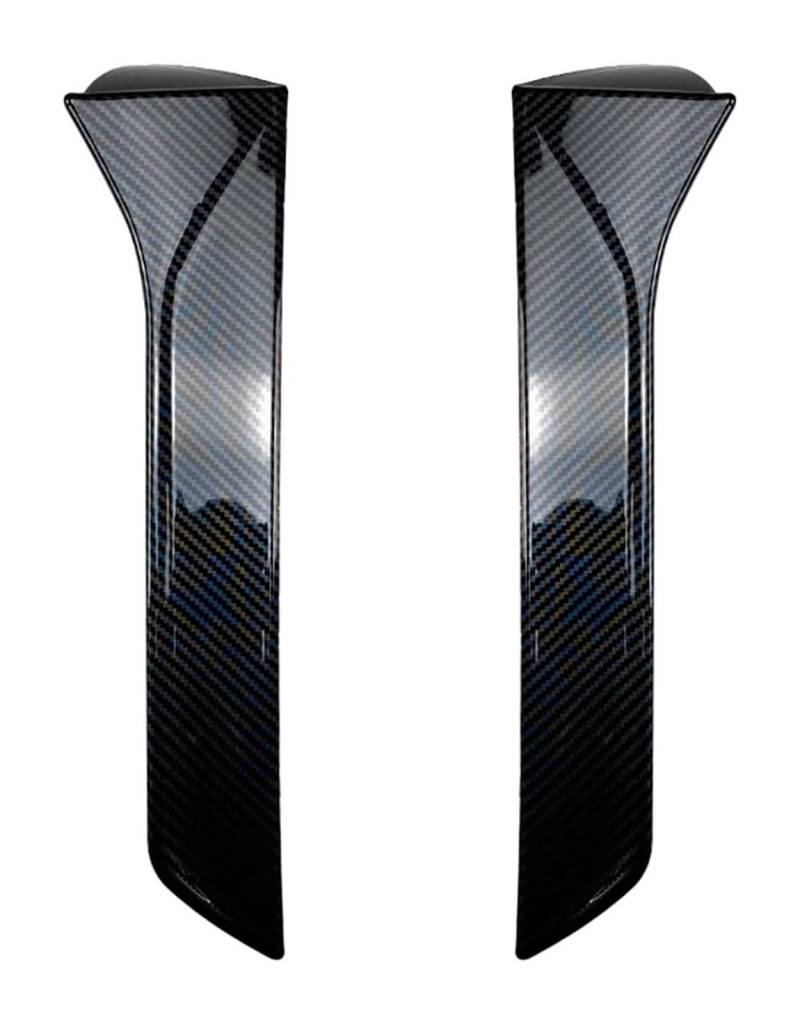 Heckscheibenspoiler Für Seat Für Leon 5F MK3 MK 3,5 2013-2021 2PCS Hinten Schwanz Tor Stamm Rand Klappe Fenster Seite Spoiler Flügel Schwanz Splitter Abdeckung Streifen(Carbon Look) von KTGVTPBHBW