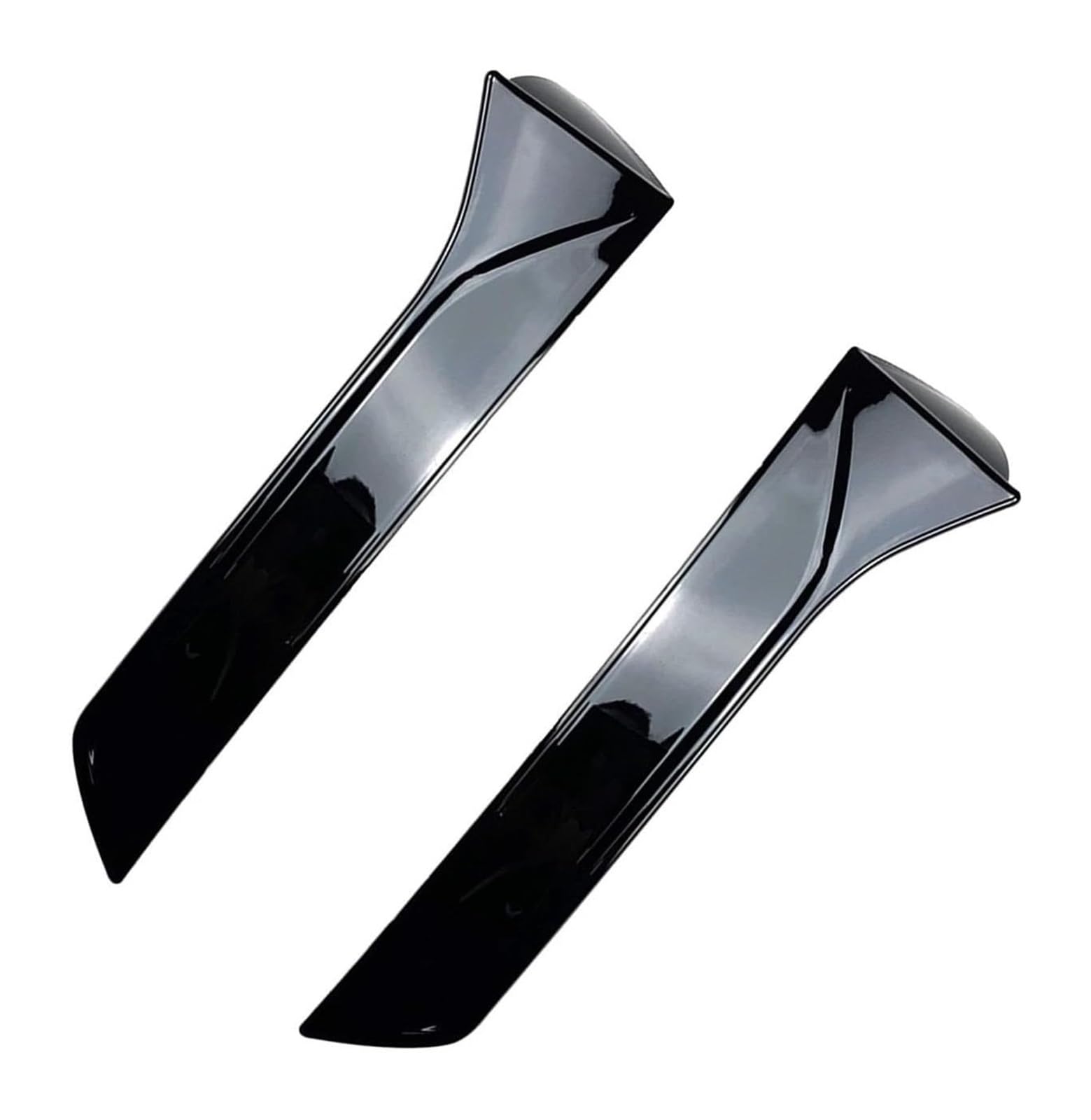 Heckscheibenspoiler Für Seat Für Leon 5F MK3 MK 3,5 2013-2021 2PCS Hinten Schwanz Tor Stamm Rand Klappe Fenster Seite Spoiler Flügel Schwanz Splitter Abdeckung Streifen(Glossy Black) von KTGVTPBHBW