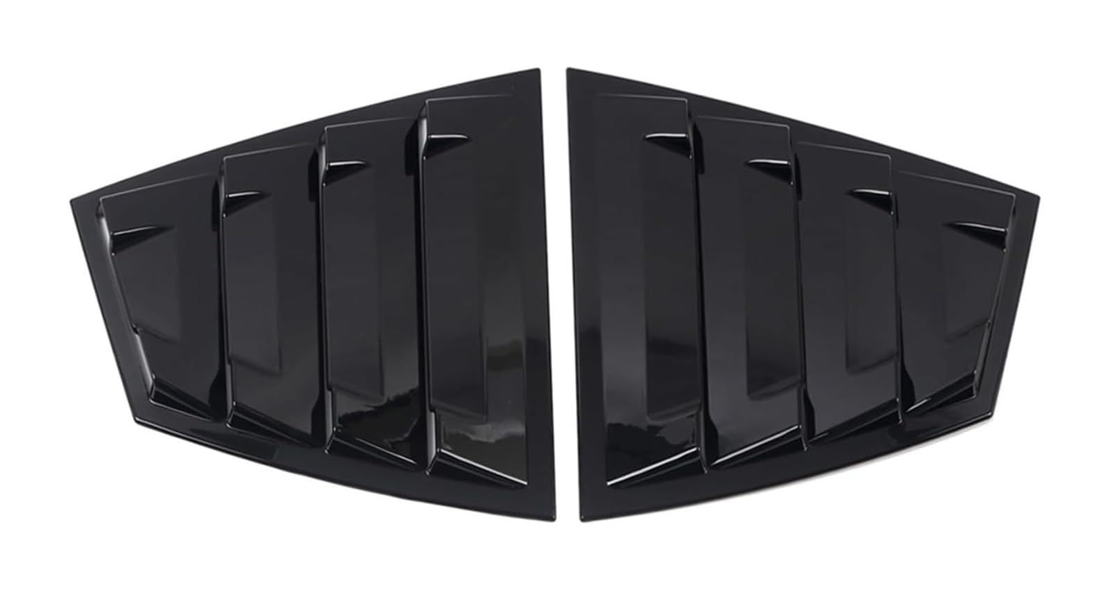 Heckscheibenspoiler Für Subaru Für WRX STi 2015-2021 2 Stücke Hinten Fenster Jalousie Shutter Abdeckung Trim Auto Heckspoiler Schwanz Flügel(Glossy Black) von KTGVTPBHBW