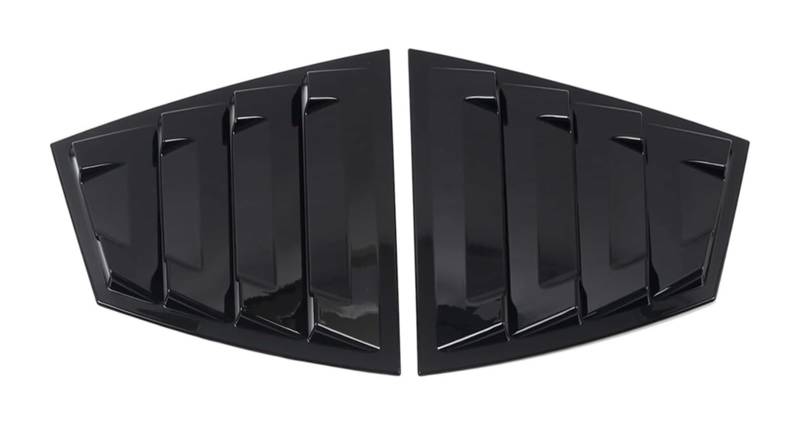 Heckscheibenspoiler Für Subaru Für WRX STi 2015-2021 2 Stücke Hinten Fenster Jalousie Shutter Abdeckung Trim Auto Heckspoiler Schwanz Flügel(Glossy Black) von KTGVTPBHBW
