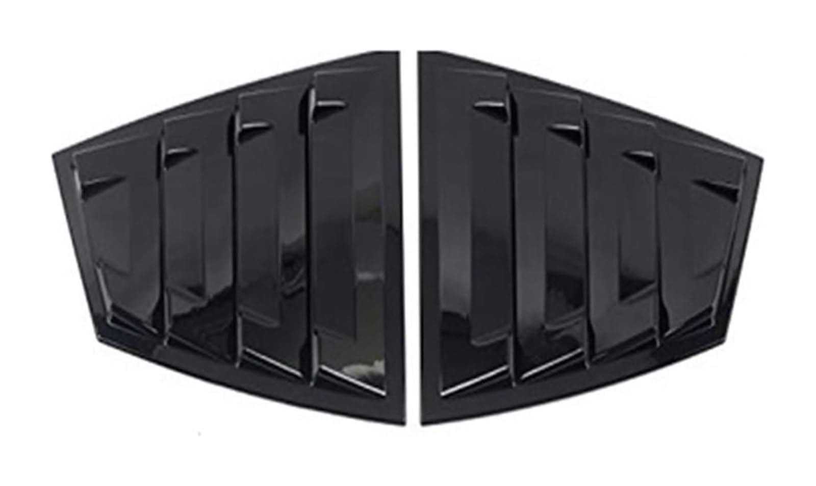 Heckscheibenspoiler Für Subaru Für WRX STi 2015-2021 Hinten Seite Vent Viertel Fenster Jalousie Abdeckung Aufkleber Zubehör Auto Heckspoiler Schwanz Flügel(Schwarz) von KTGVTPBHBW