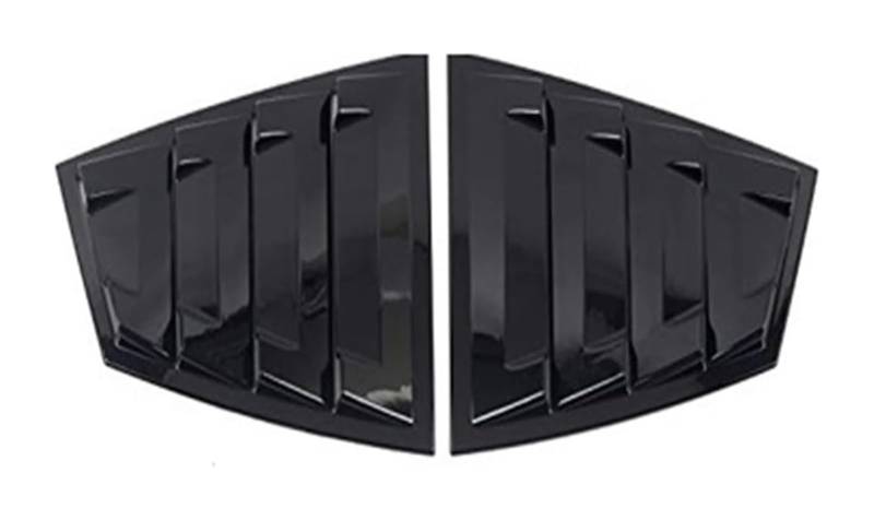 Heckscheibenspoiler Für Subaru Für WRX STi 2015-2021 Hinten Seite Vent Viertel Fenster Jalousie Abdeckung Aufkleber Zubehör Auto Heckspoiler Schwanz Flügel(Schwarz) von KTGVTPBHBW