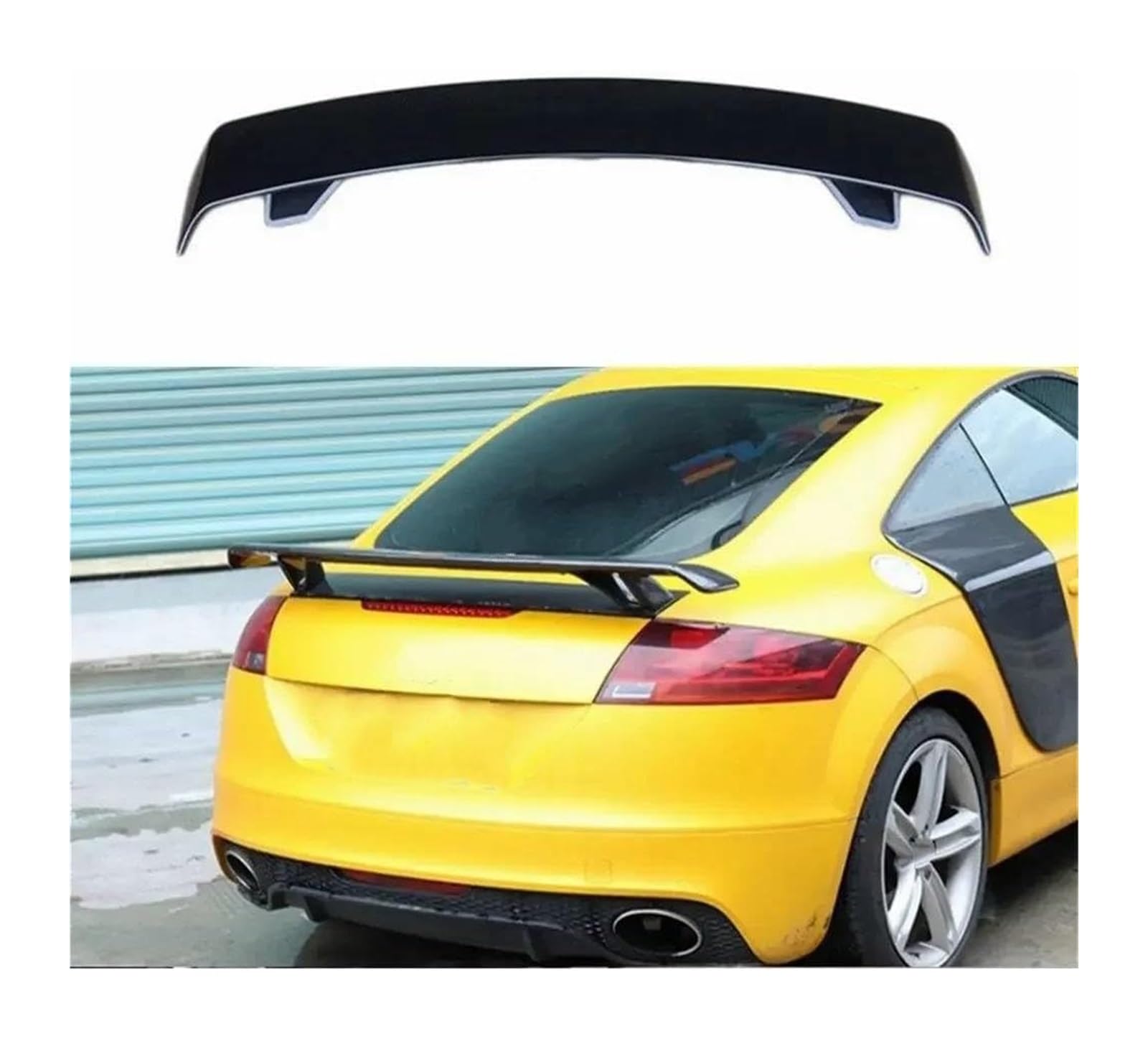 Heckscheibenspoiler Für TT MK2 2008–2018 Auto-Heckspoiler Glänzend Schwarz Kofferraumspoiler Kofferraumflügel Lippendekoration Spoiler(Glossy Black) von KTGVTPBHBW