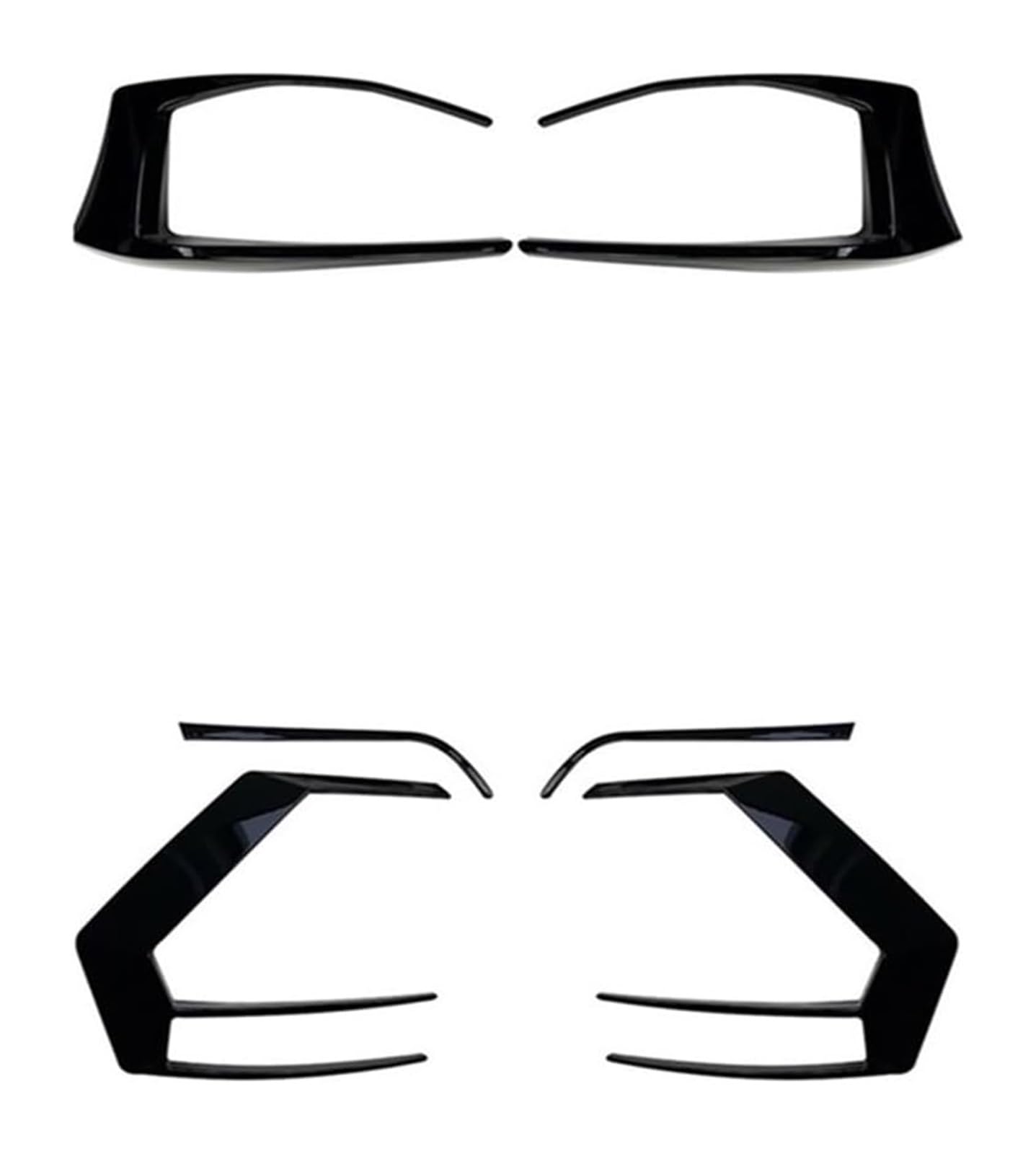 Heckscheibenspoiler Für VW Für G&olf 7 MK7 GTI R GTD R400 2012-2015 Hinten Stoßstange Air Vent Trim + Nebel Licht Abdeckung Schwanz Lampe Rahmen Spoiler Splitter(6pcs) von KTGVTPBHBW