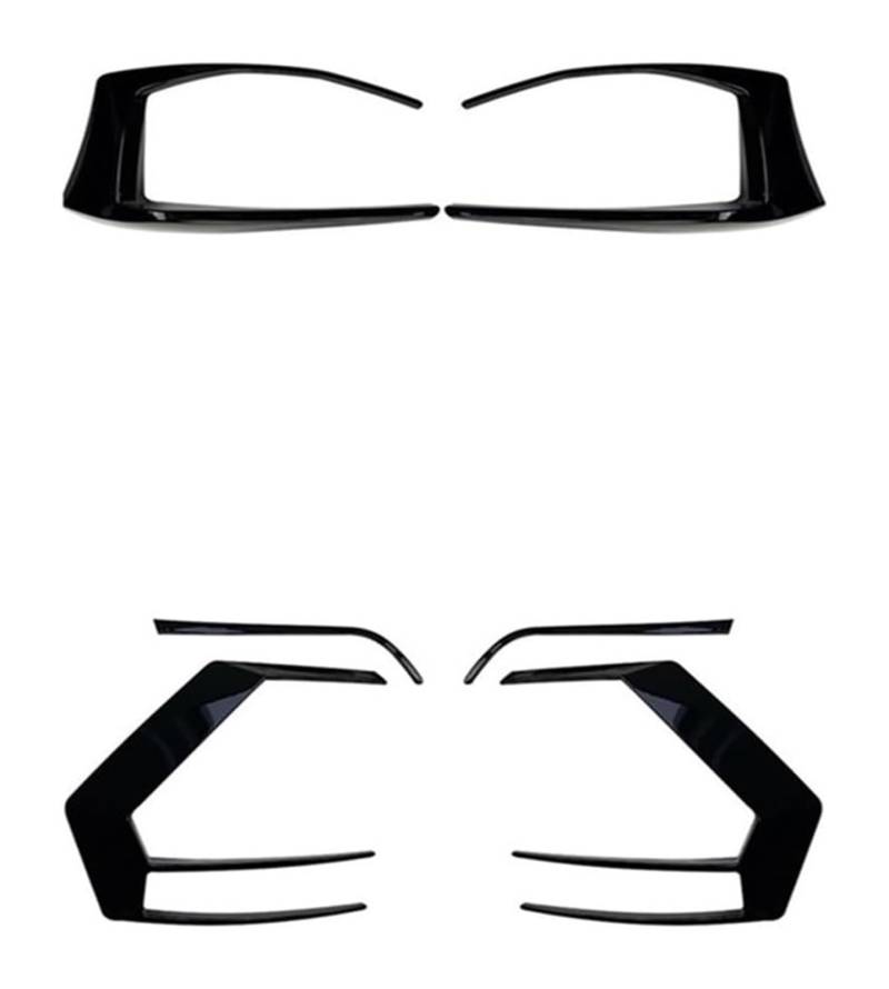 Heckscheibenspoiler Für VW Für G&olf 7 MK7 GTI R GTD R400 2012-2015 Hinten Stoßstange Air Vent Trim + Nebel Licht Abdeckung Schwanz Lampe Rahmen Spoiler Splitter(6pcs) von KTGVTPBHBW