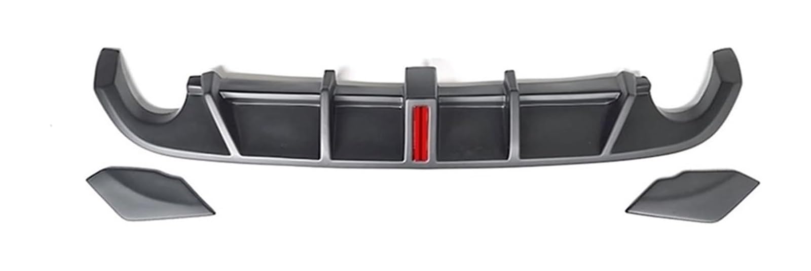 Heckscheibenspoiler Für VW Für G&olf MK6 GTI 2008-2013 Auto Heckspoiler Heckflügel Auto Hinten Diffusor Lippe Hinten Stoßstange Spoiler Splitter Auto Körper Kit(Matt Black) von KTGVTPBHBW