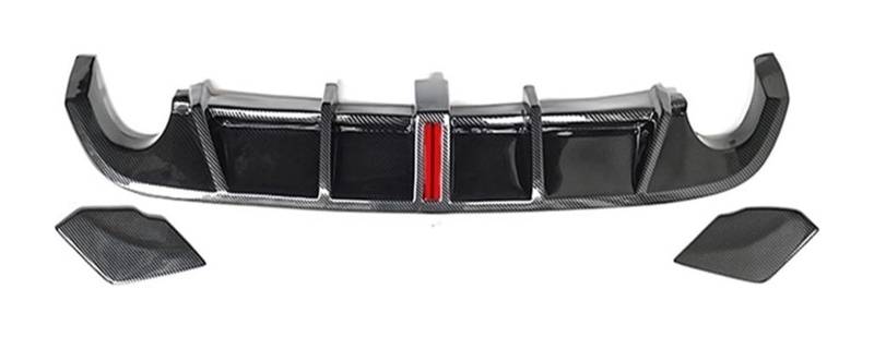 Heckscheibenspoiler Für VW Für G&olf MK6 GTI 2008-2013 Auto Hinten Diffusor Lippe Auto Körper Kit Hinten Bumper Spoiler Kunststoff Splitter(Carbon Surface) von KTGVTPBHBW