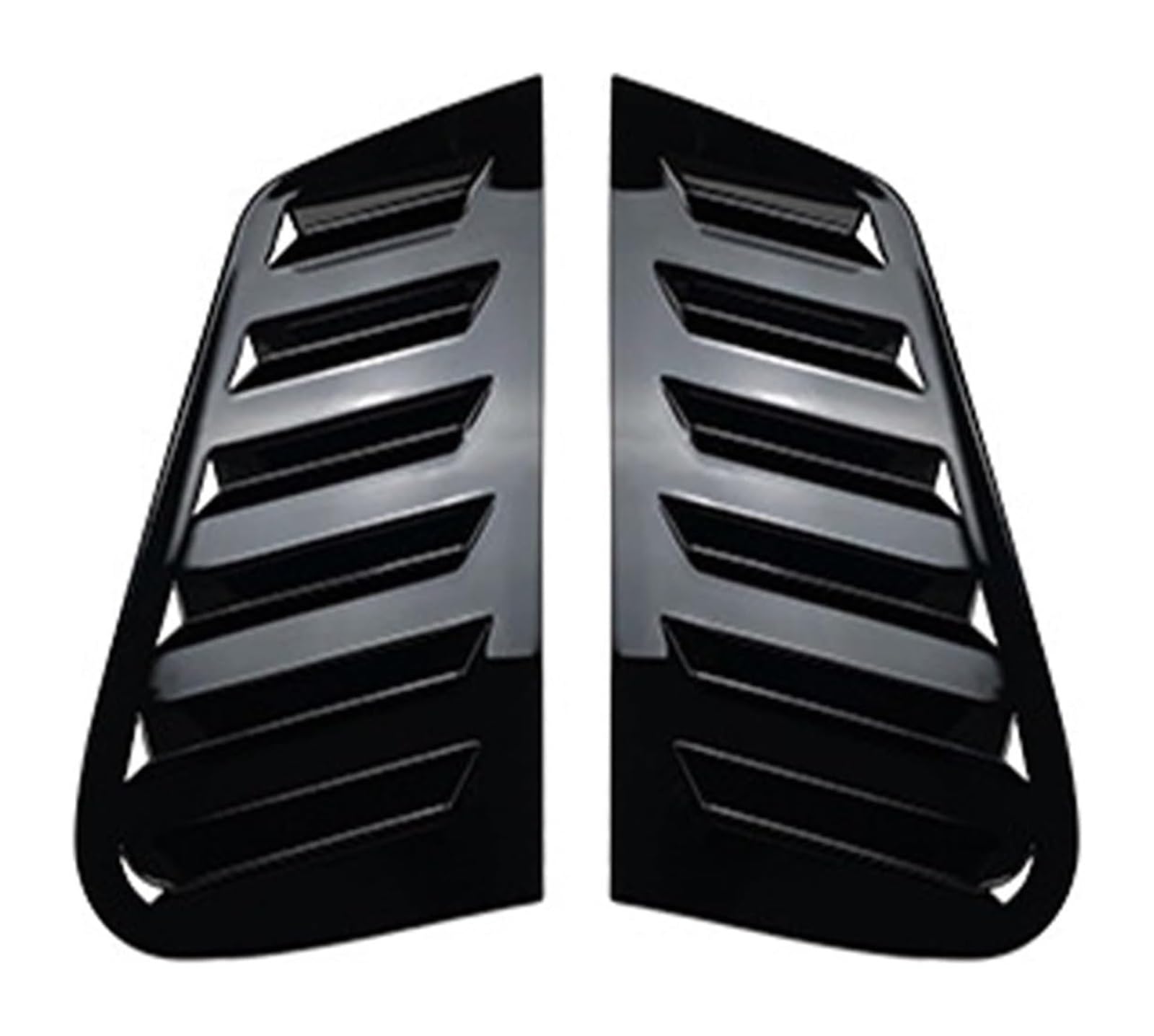 Heckscheibenspoiler Für VW Für Polo 9N 2001-2009 2 Teile/satz Hinten Fenster Viertel Shutter Abdeckung Trim Louver Seite Vent Aufkleber(Glossy black) von KTGVTPBHBW