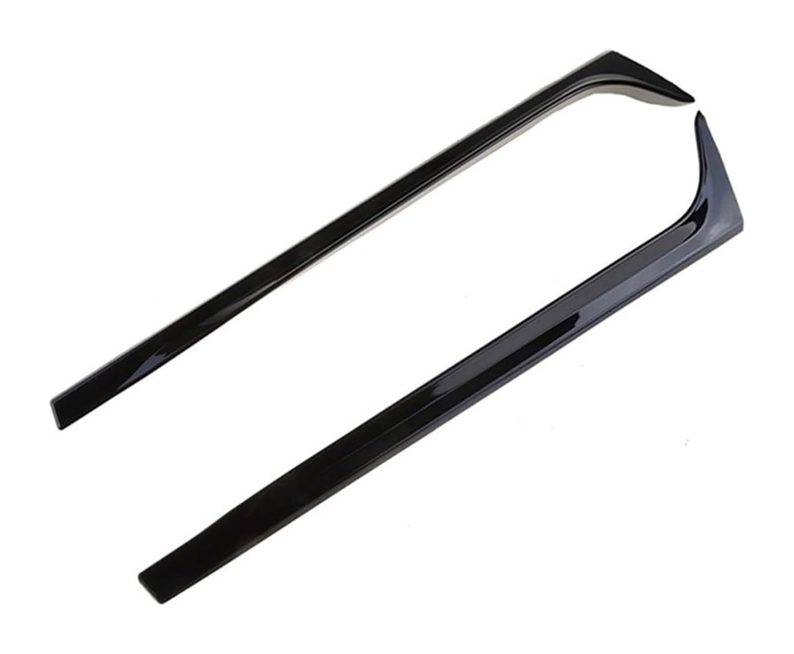 Heckscheibenspoiler Für VW Für Polo Mk5 6R 6C 2009-2017 Auto Dekoratives Zubehör Heckscheibe Seitenspoiler Flossen Zierleiste(Schwarz) von KTGVTPBHBW